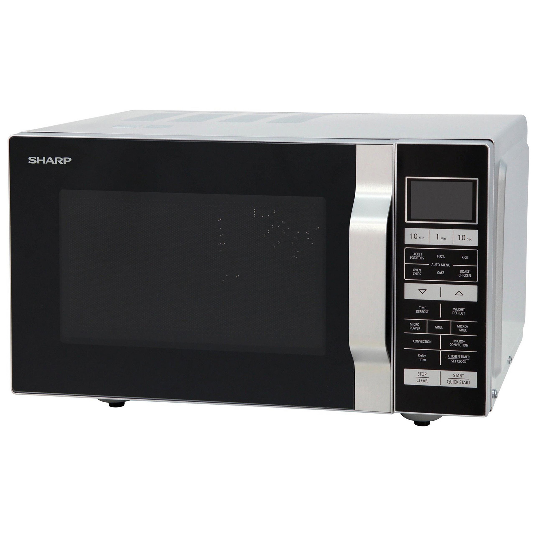 Image of Sharp R860SLM Combination Microwave Oven in Silver 25L 900W 15 Prog