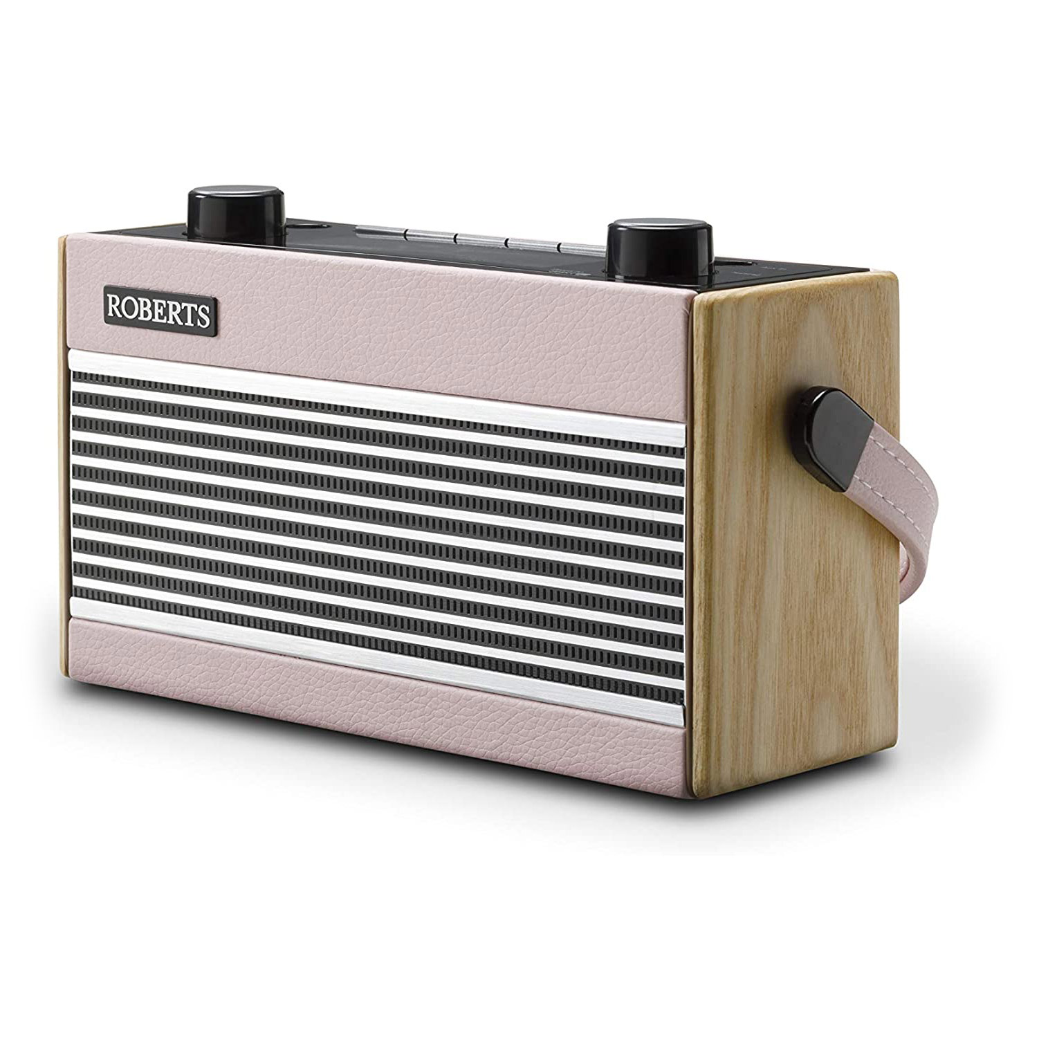 Roberts Rambler BTS DAB DAB+ FM RDS Stereo Digital Radio with Bluetooth Alarms and ECO Power Saving Mode Dusky Pink