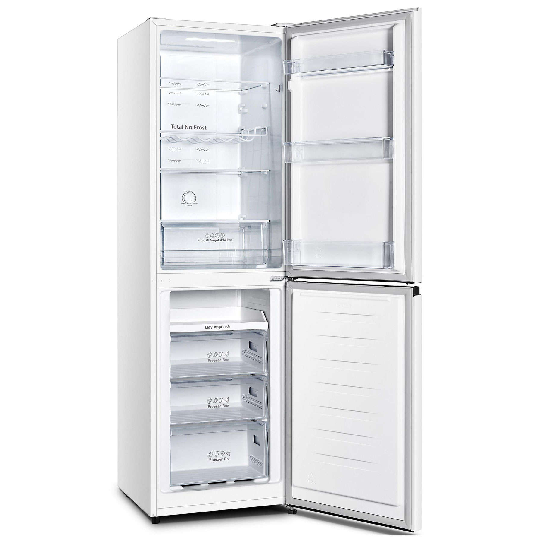 Hisense RB327N4BWE Fridge Freezer Frost Free Freestanding 50/50 182cm Tall 256L - White, photo 5
