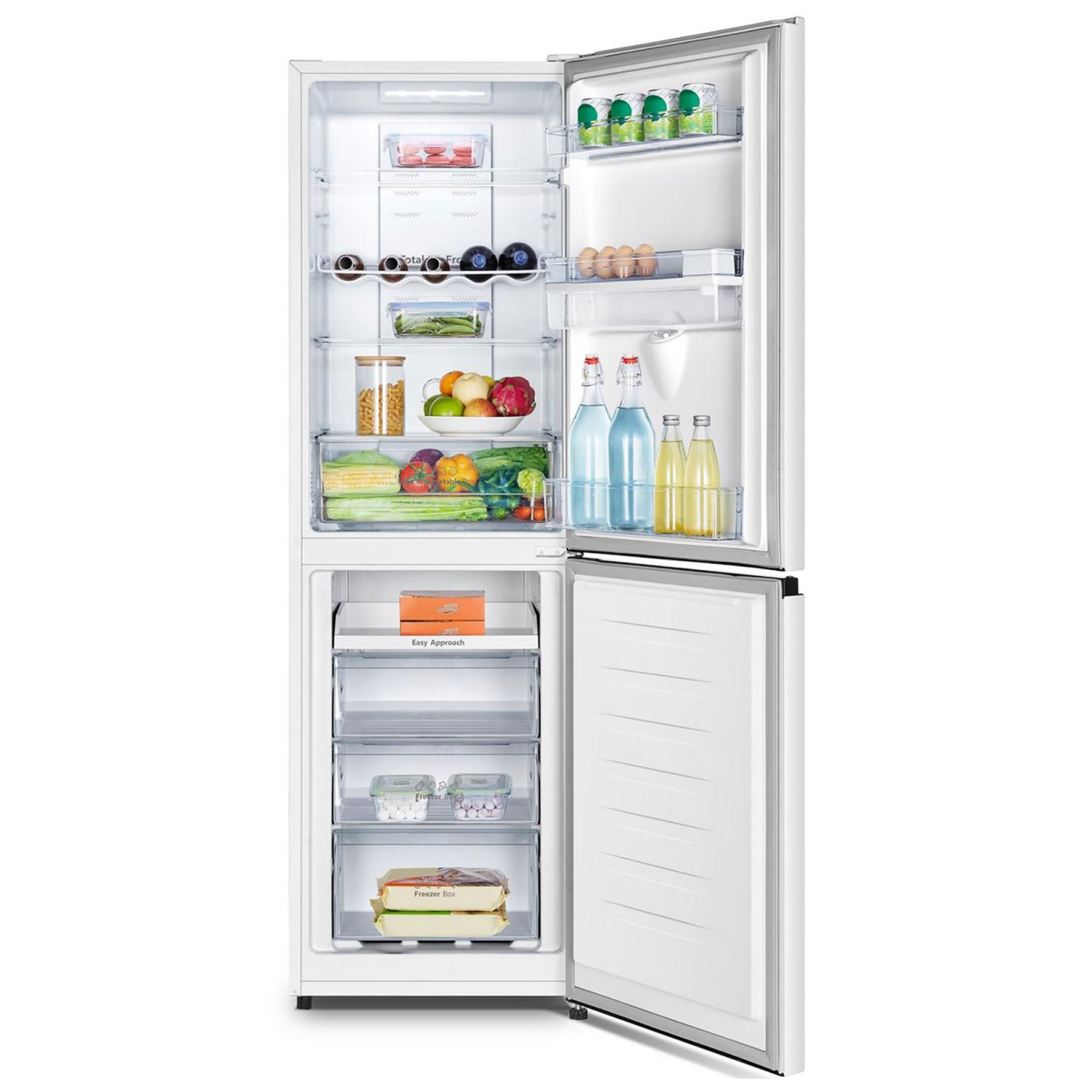 Hisense RB327N4WWE 182cm High 50 50 Frost Free Fridge Freezer in White, photo 4