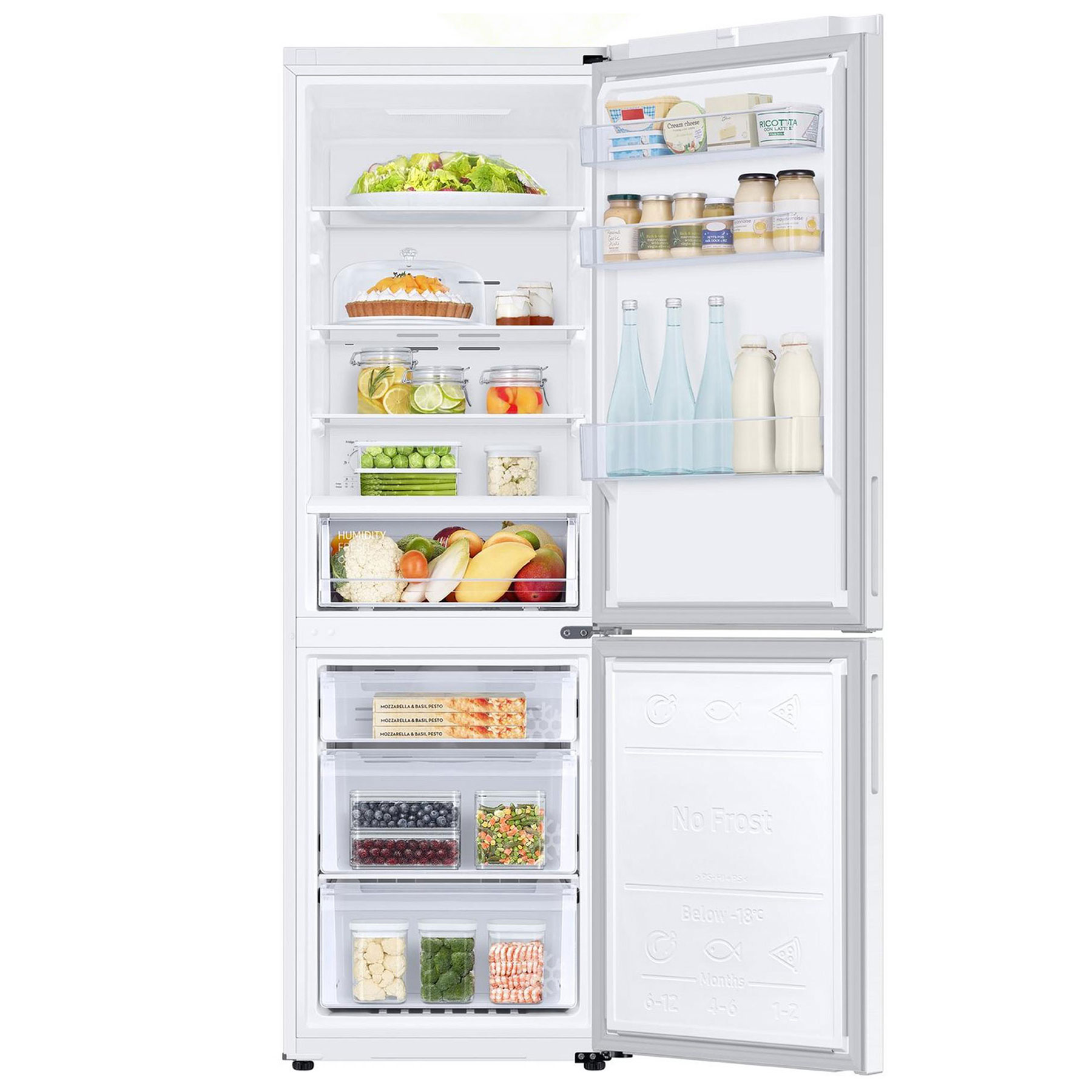 Samsung Series 5 SpaceMax™ RB33B610EWW/EU 344L Combi Fridge Freezer, White