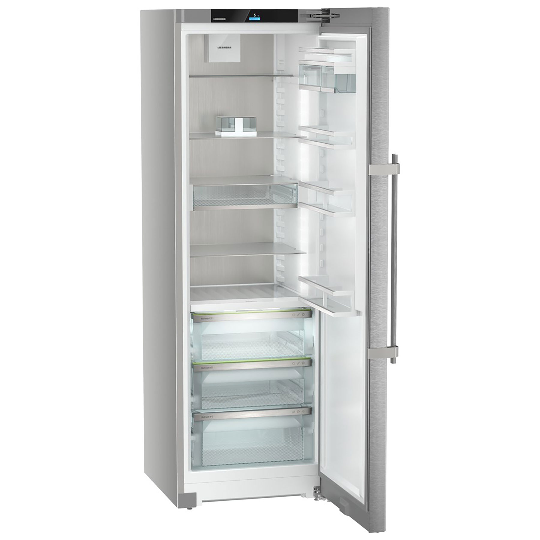 Liebherr RBSDC525I 186cm High Fridge in Stainless Steel 60cm Wide, photo 5
