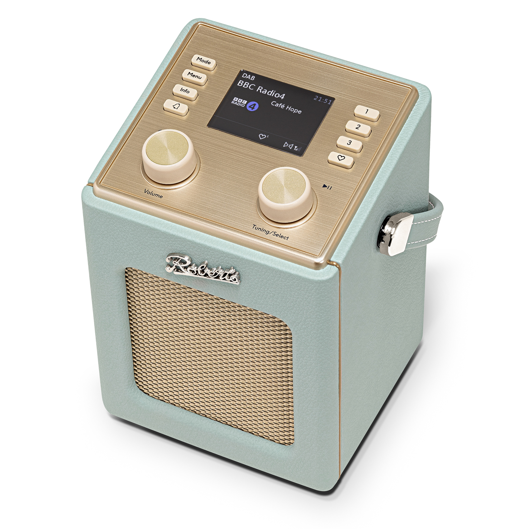 Roberts REV MINI2DE Revival Mini 2 DAB DAB FM Portable Radio in Duck E, photo 2