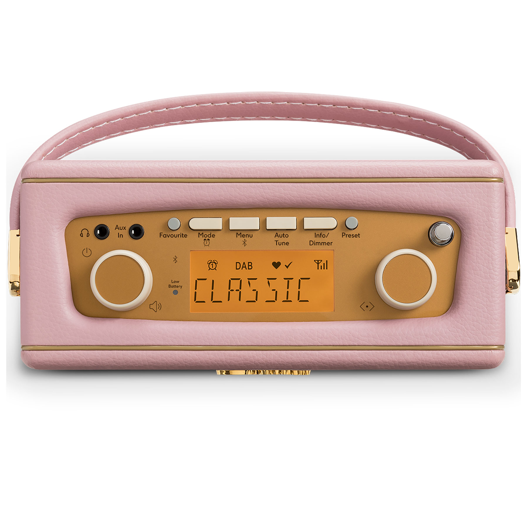 Roberts REV UNOBTDP Revival Uno BT DAB DAB FM Radio in Dusky Pink, photo 4