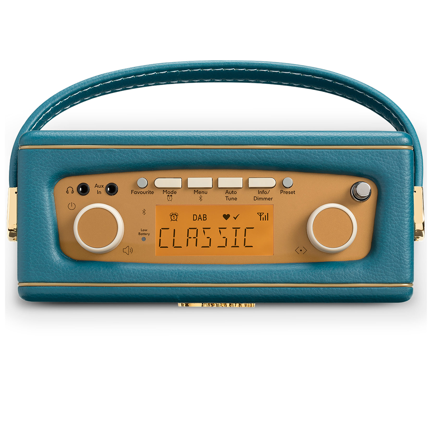 Roberts REV UNOBTTB Revival Uno BT DAB DAB FM Radio in Teal Blue, photo 4