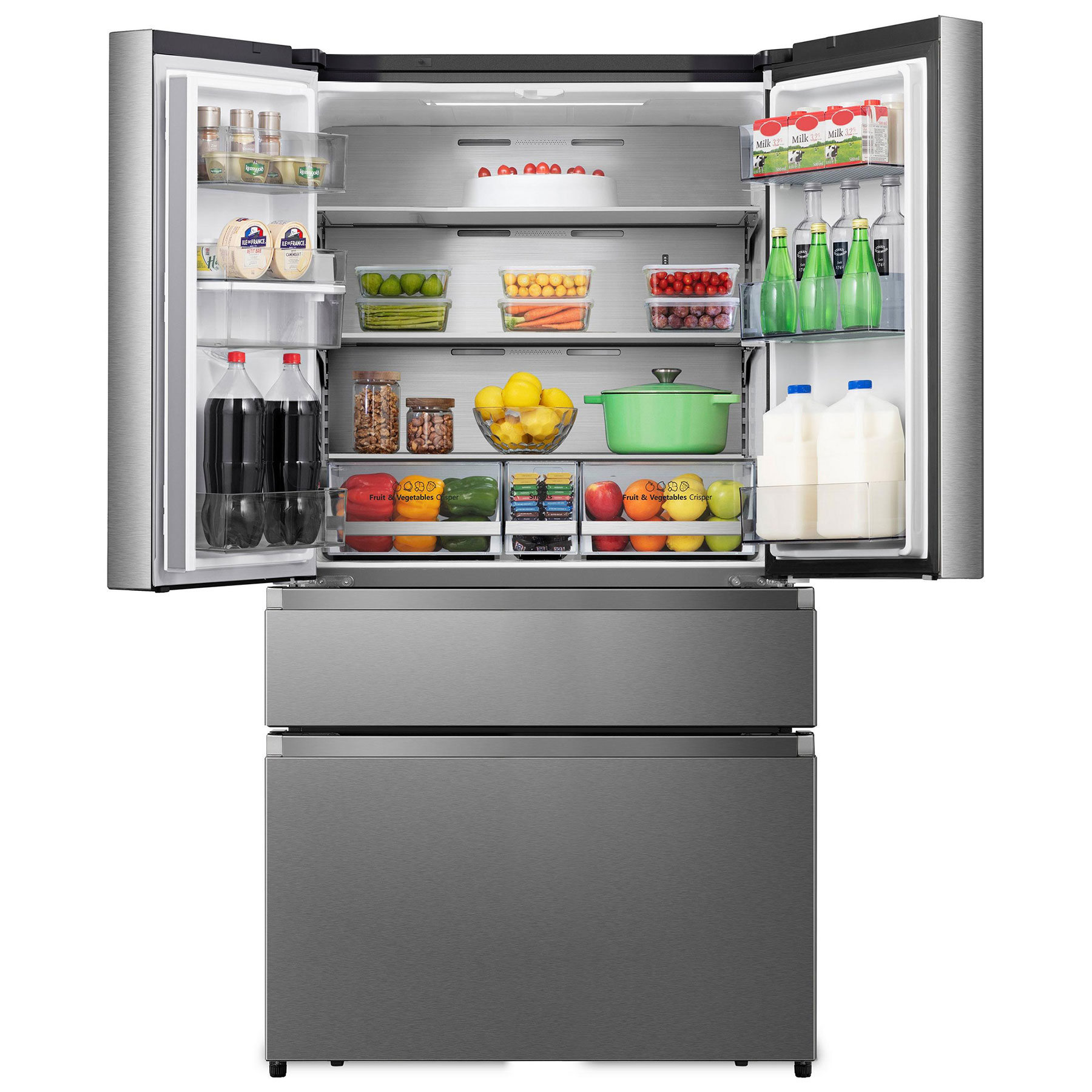 Hisense RF749N4SWSE American Fridge Freezer in Stainless Steel with Wa, photo 5