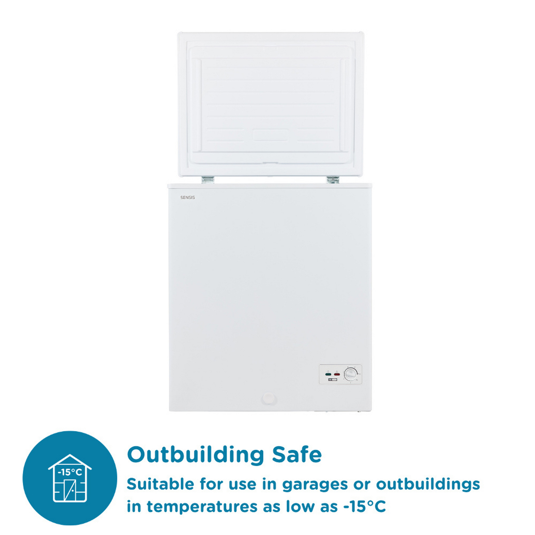 Sensis RFCHT01F137E 70cm Chest Freezer in White 137 Litres 0 85m, photo 2