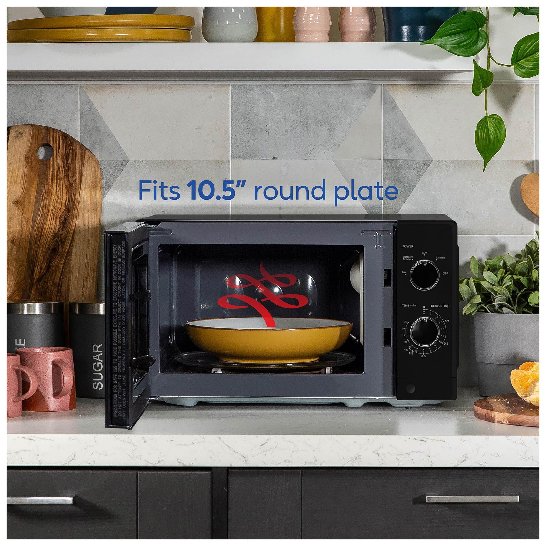 Russell Hobbs RHM2047B Microwave Oven in Black 20L 800W, photo 5