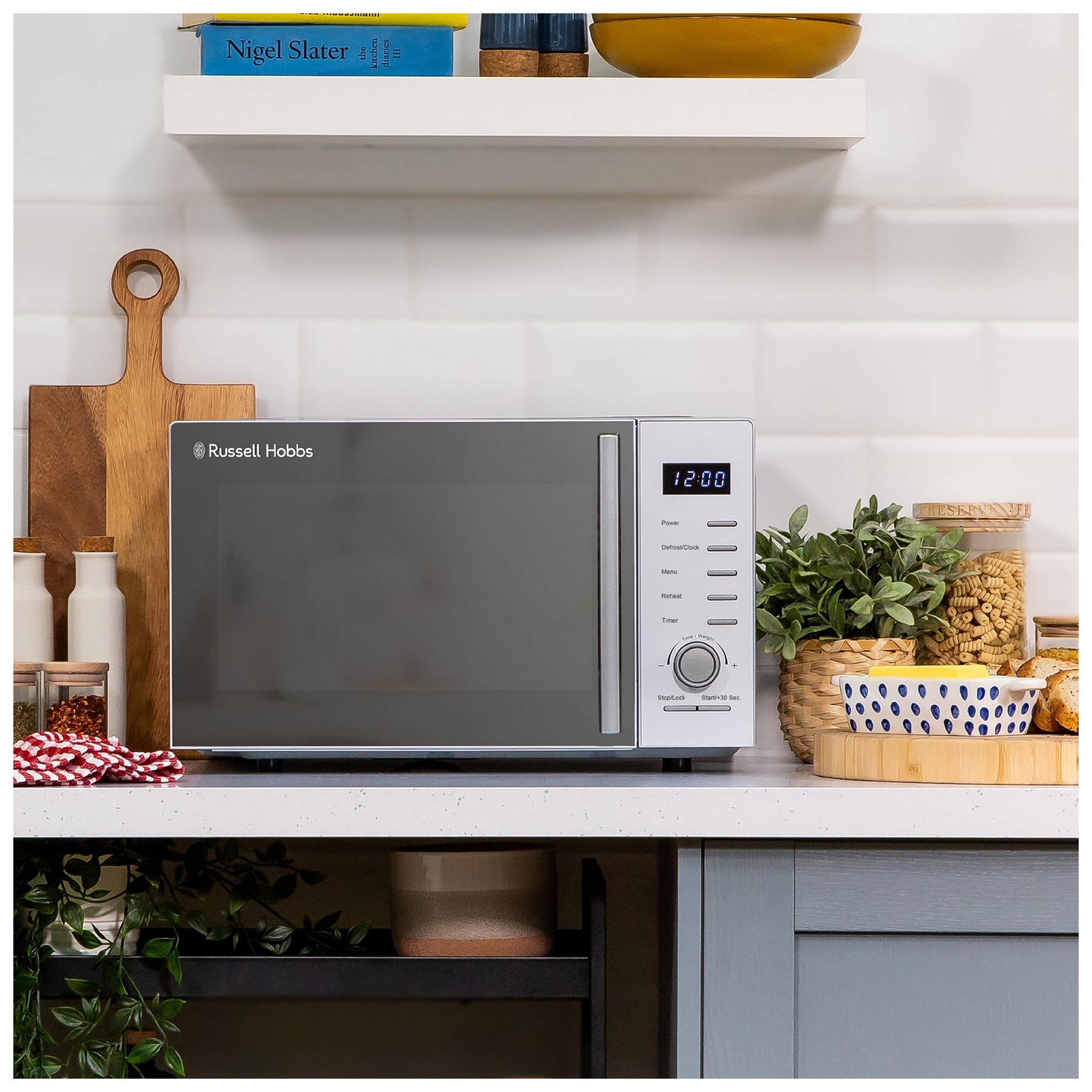 Russell Hobbs RHM2348S Microwave Oven in Silver 23L 800W, photo 4