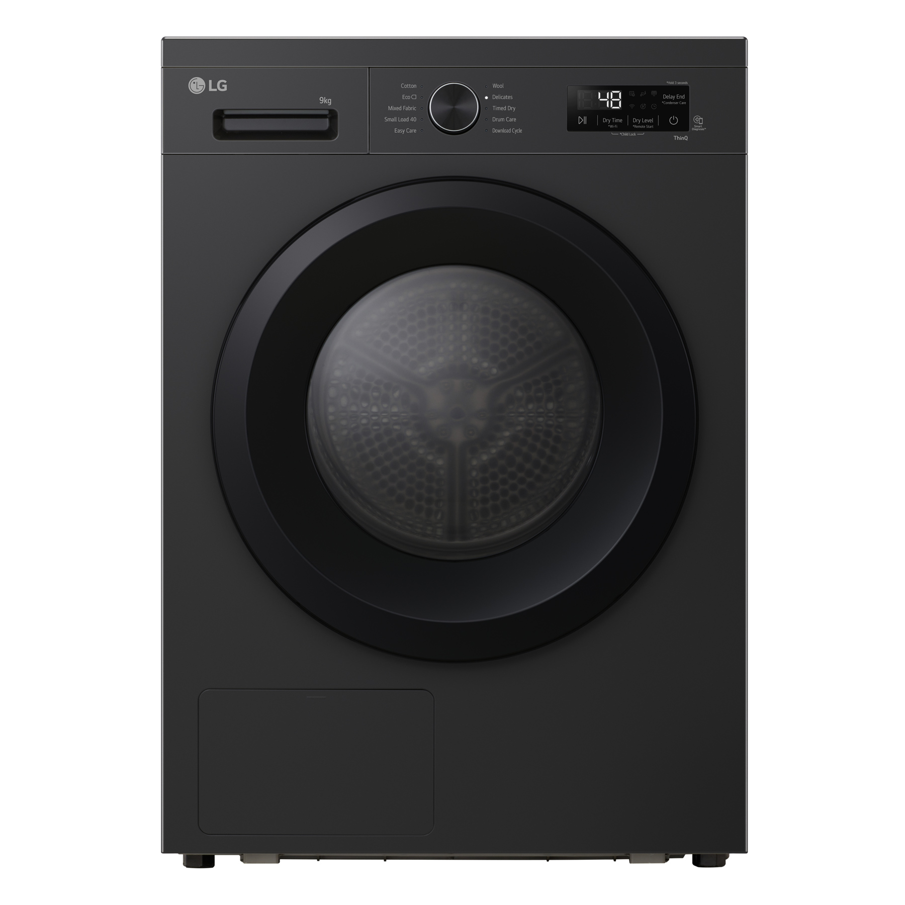 LG RHX1009NNK 9kg Dual Inverter Heat Pump Condenser Dryer in Onyx Blac