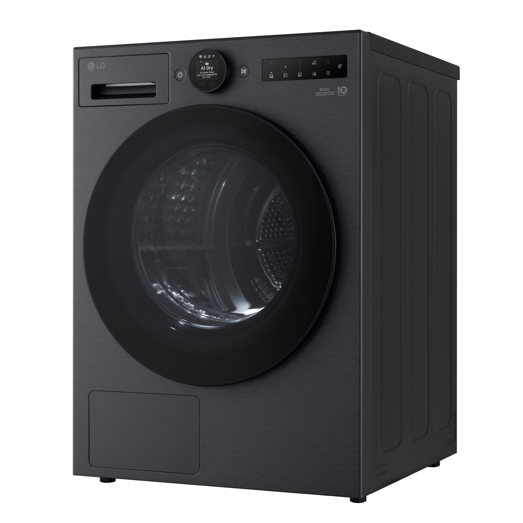 LG RHX7009TBB 9kg Dual Inverter Heat Pump Condenser Dryer in Matte Bla, photo 2