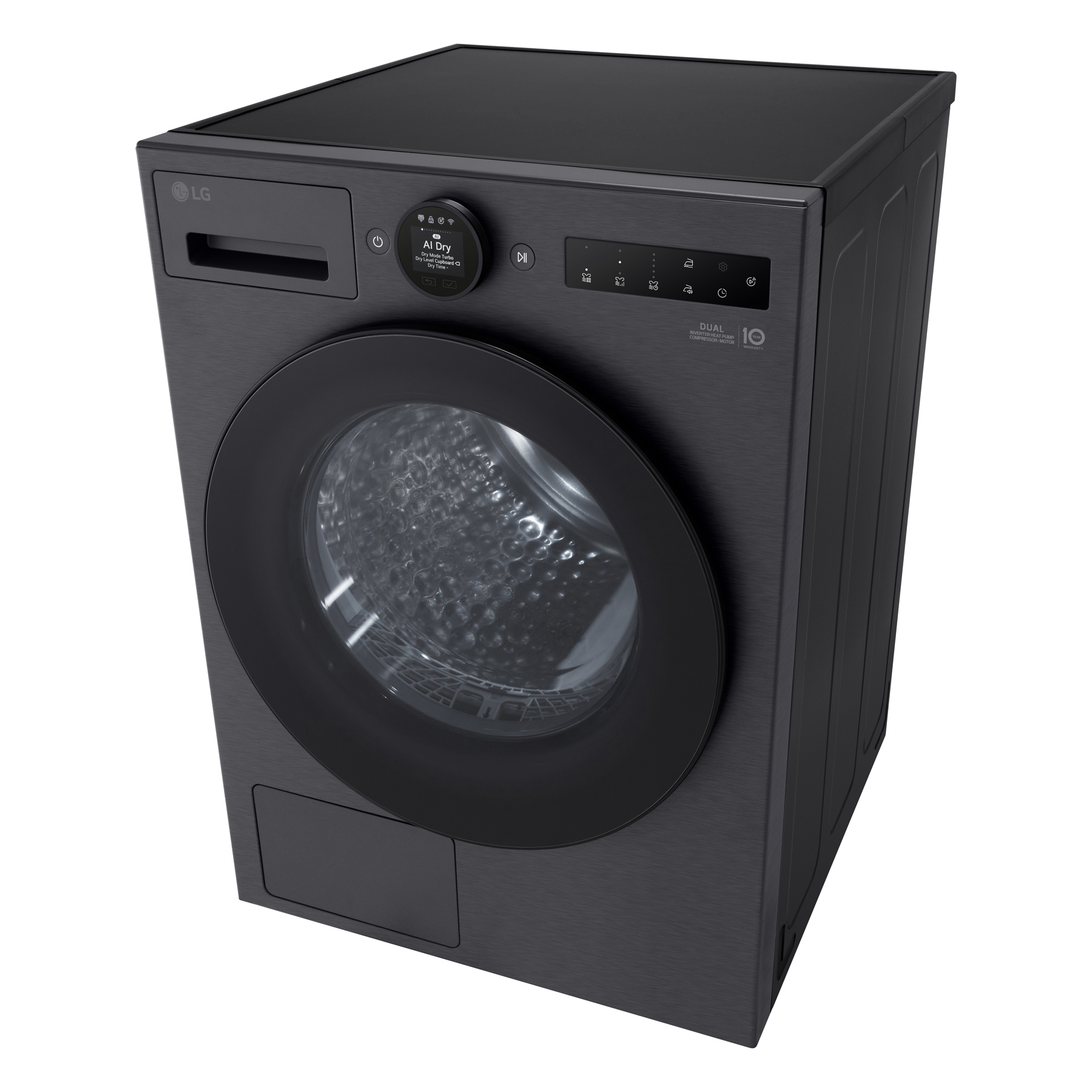 LG RHX7009TBB 9kg Dual Inverter Heat Pump Condenser Dryer in Matte Bla, photo 5