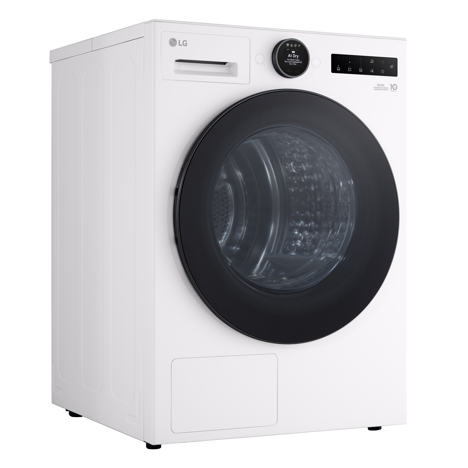LG RHX7009TWB 9kg Dual Inverter Heat Pump Condenser Dryer in Glossy Wh, photo 3