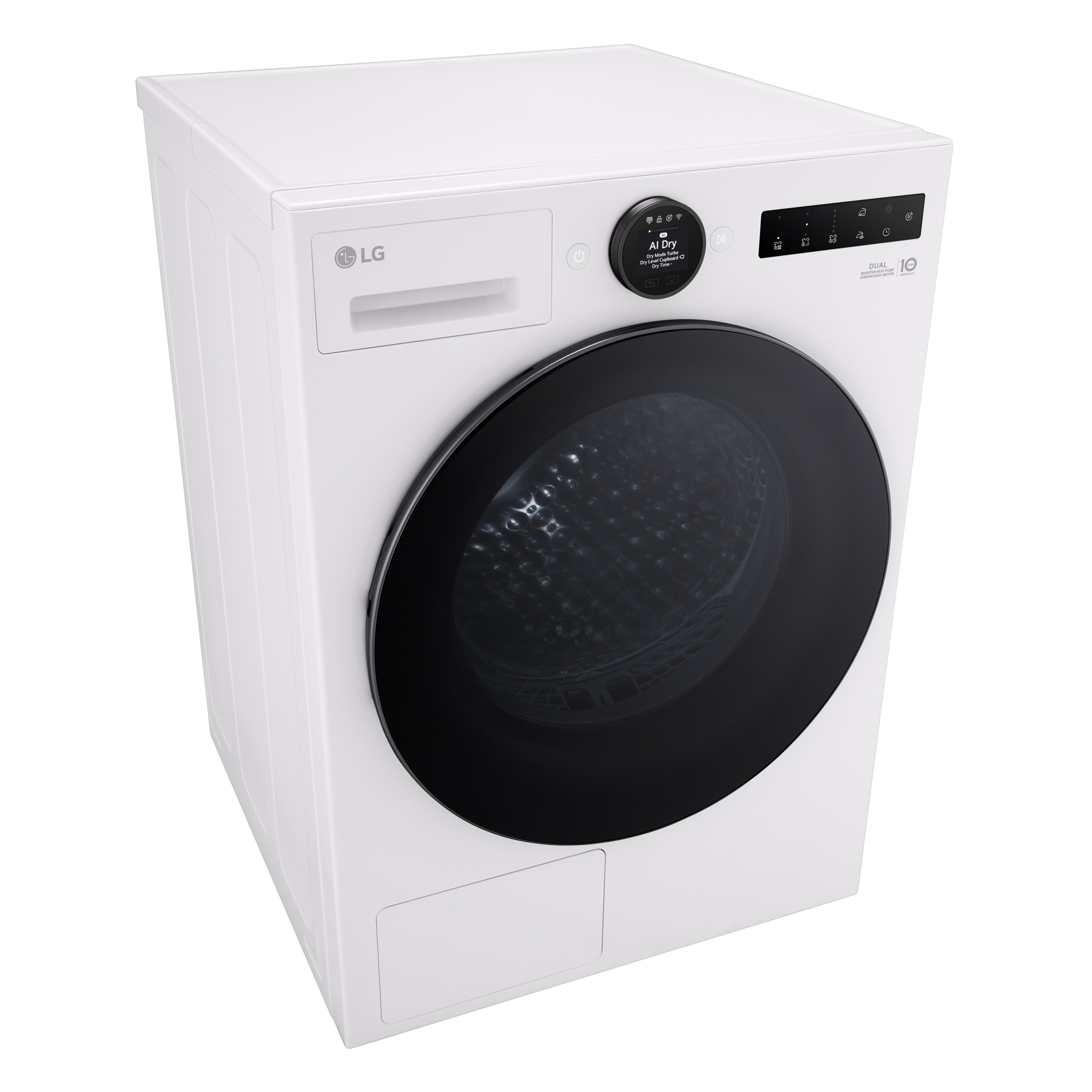 LG RHX7009TWB 9kg Dual Inverter Heat Pump Condenser Dryer in Glossy Wh, photo 5