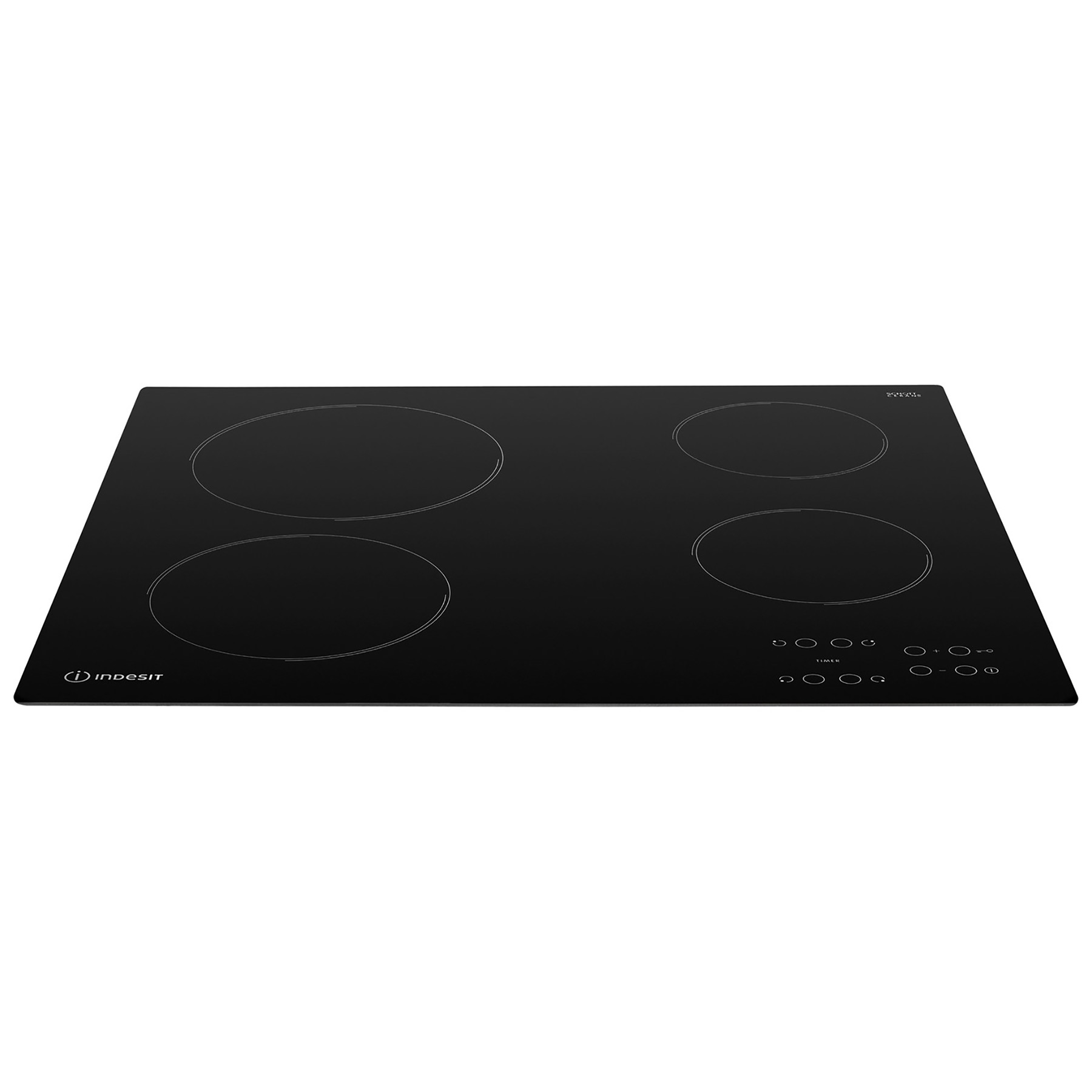 Indesit RI161C 60cm 4 Zone Frameless Ceramic Hob Black Touch Control, photo 2