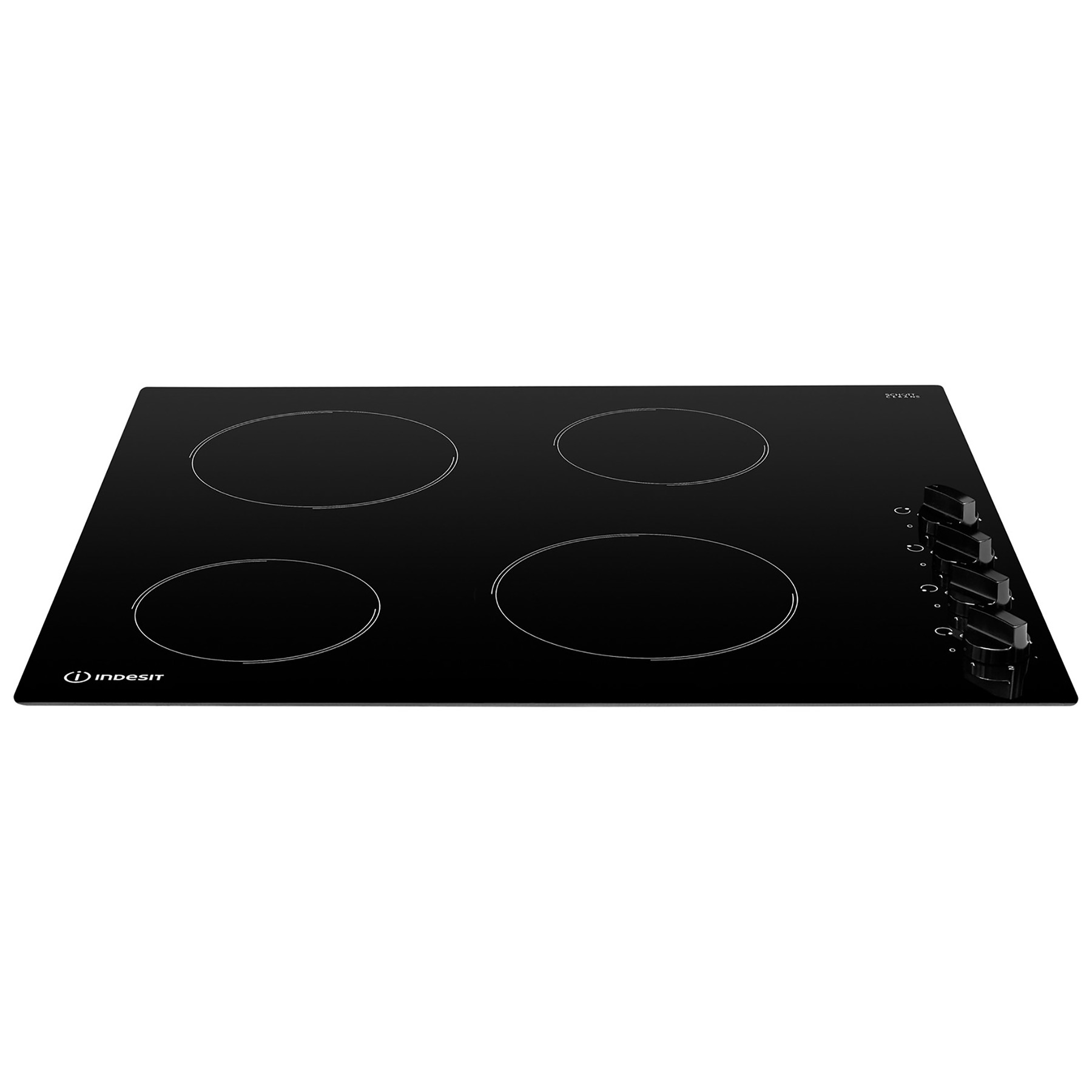 Indesit RI860C 60cm 4 Zone Frameless Ceramic Hob Black Manual Control, photo 2