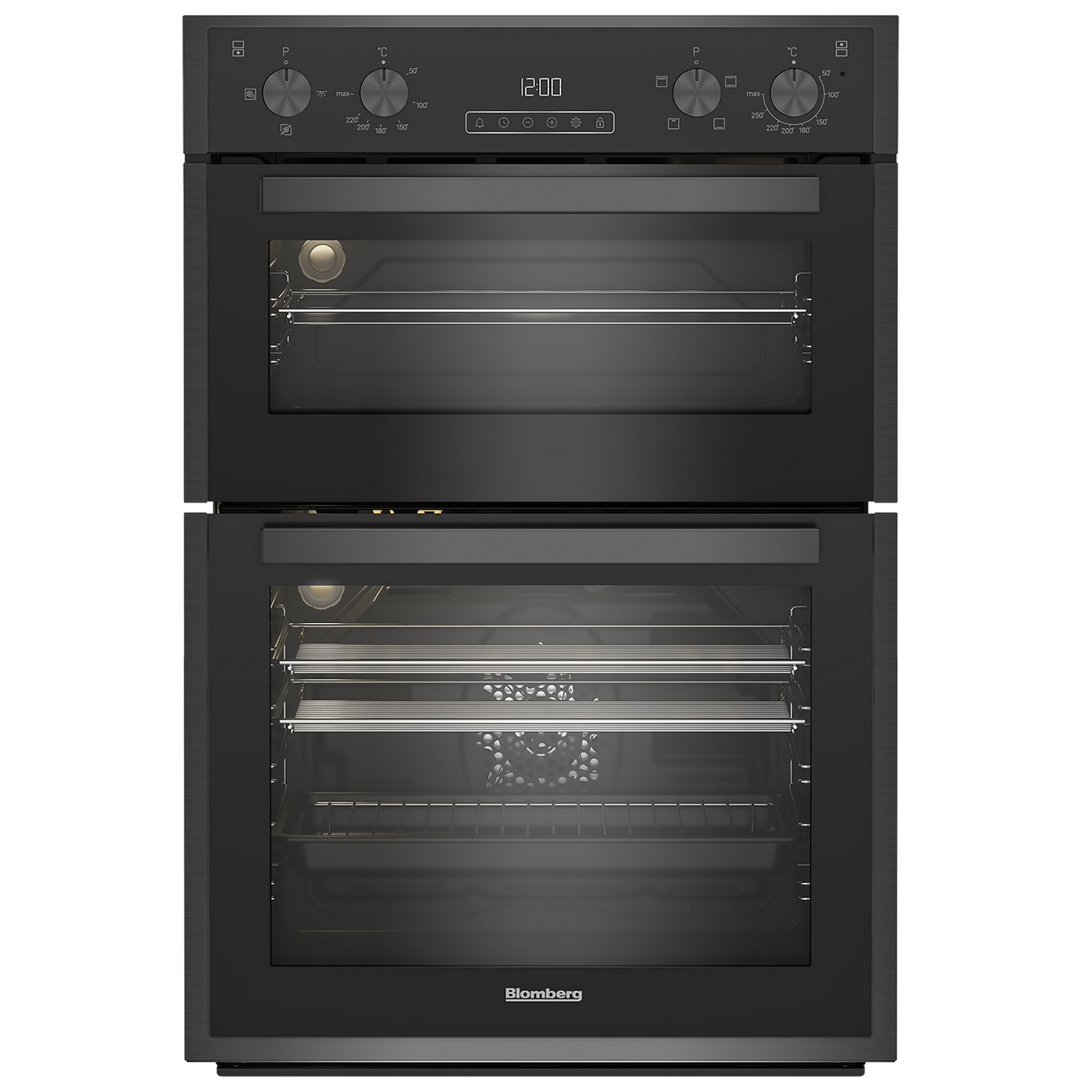 Image of Blomberg RODN9202DX Built In Electric Double Oven in Dark Steel