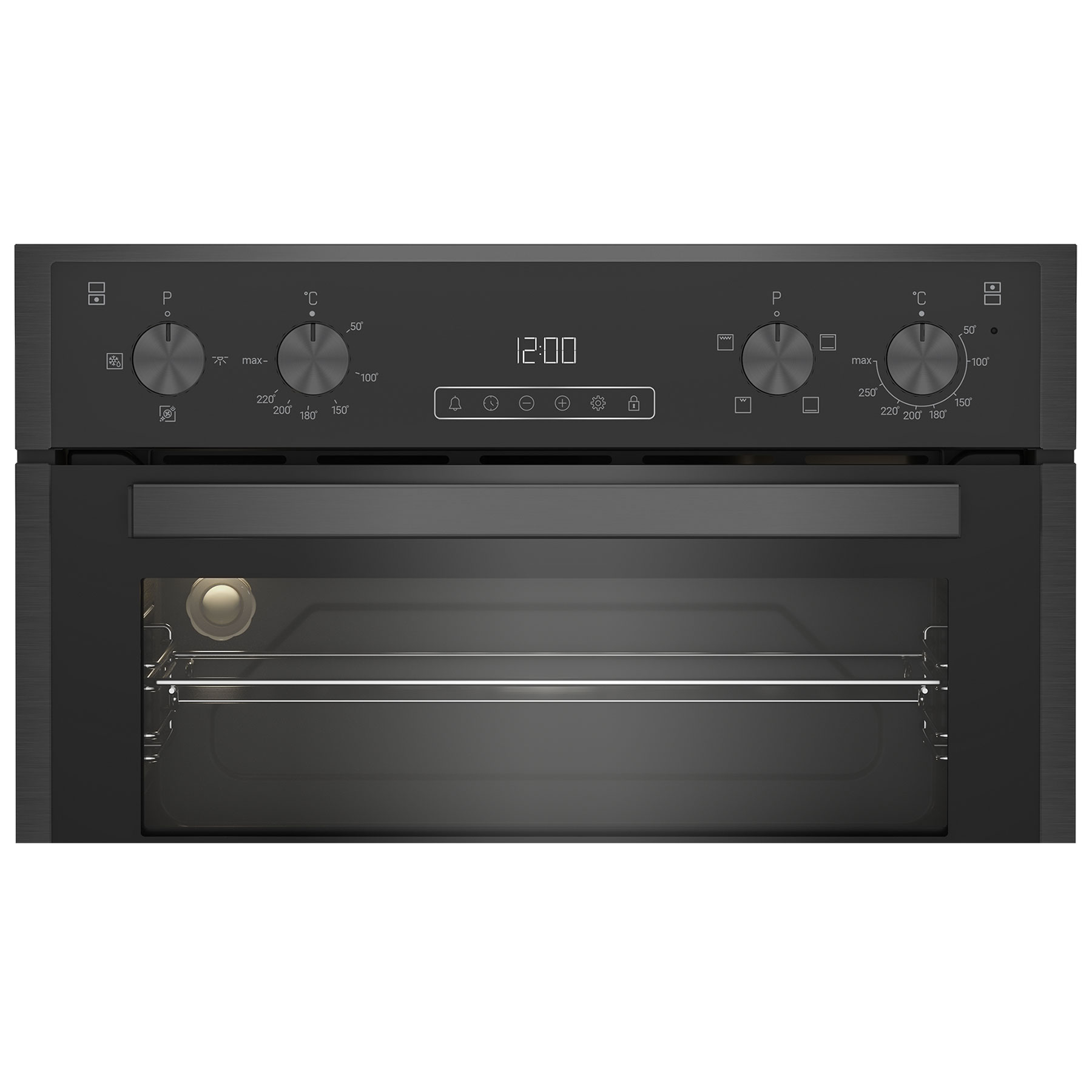 Blomberg RODN9202DX Built In Electric Double Oven in Dark Steel, photo 2