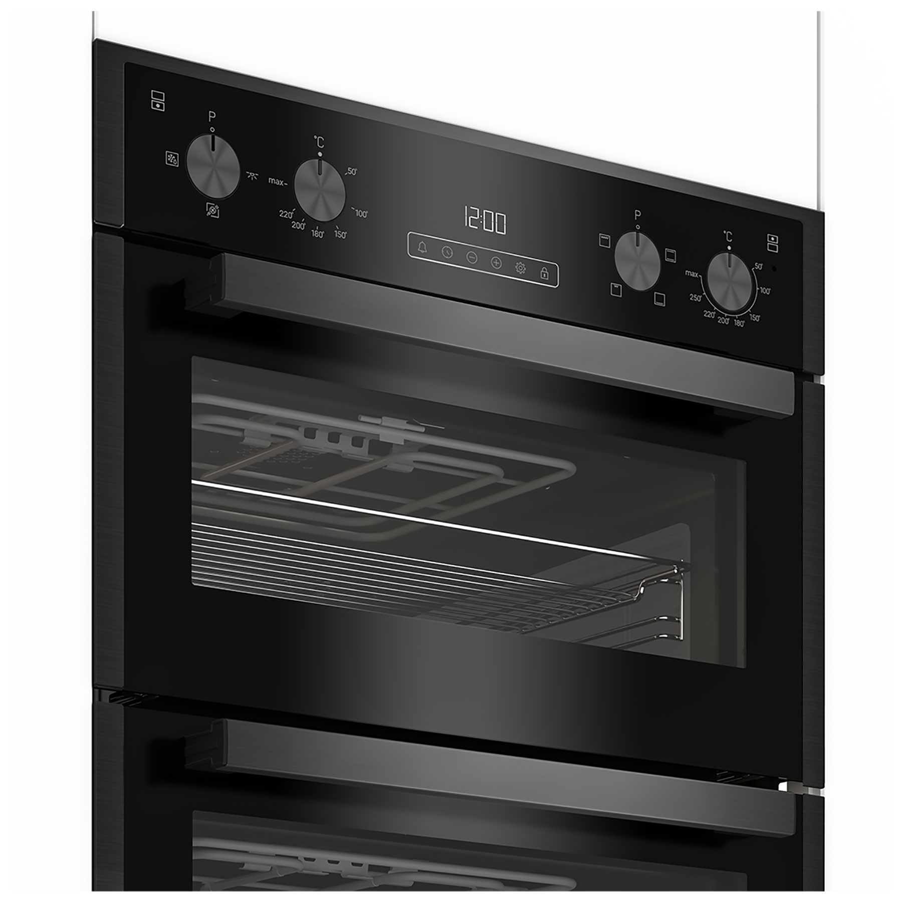 Blomberg RODN9202DX Built In Electric Double Oven in Dark Steel, photo 3