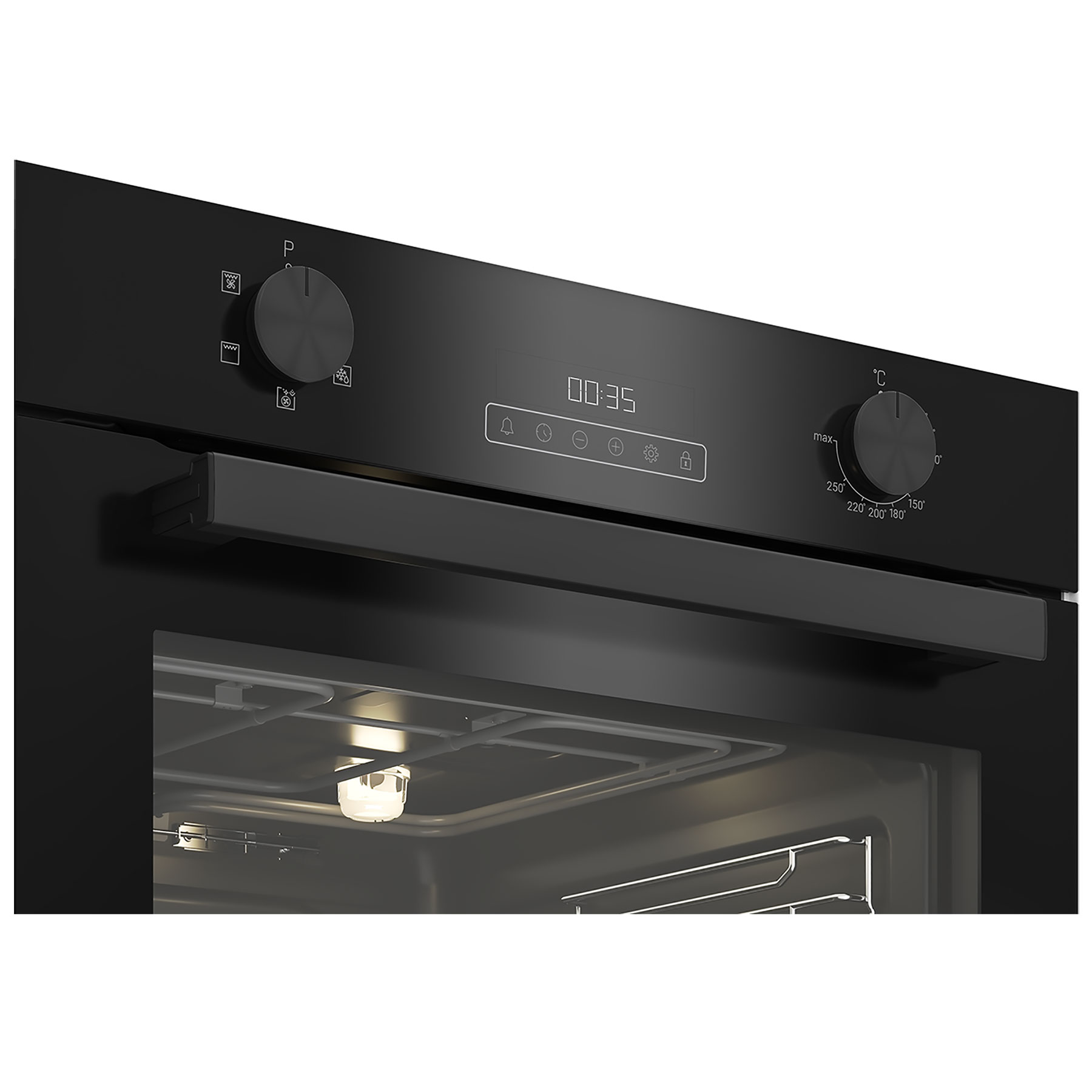 Blomberg ROEN8201B Built In Electric Fan Oven in Black LED Disp, photo 4