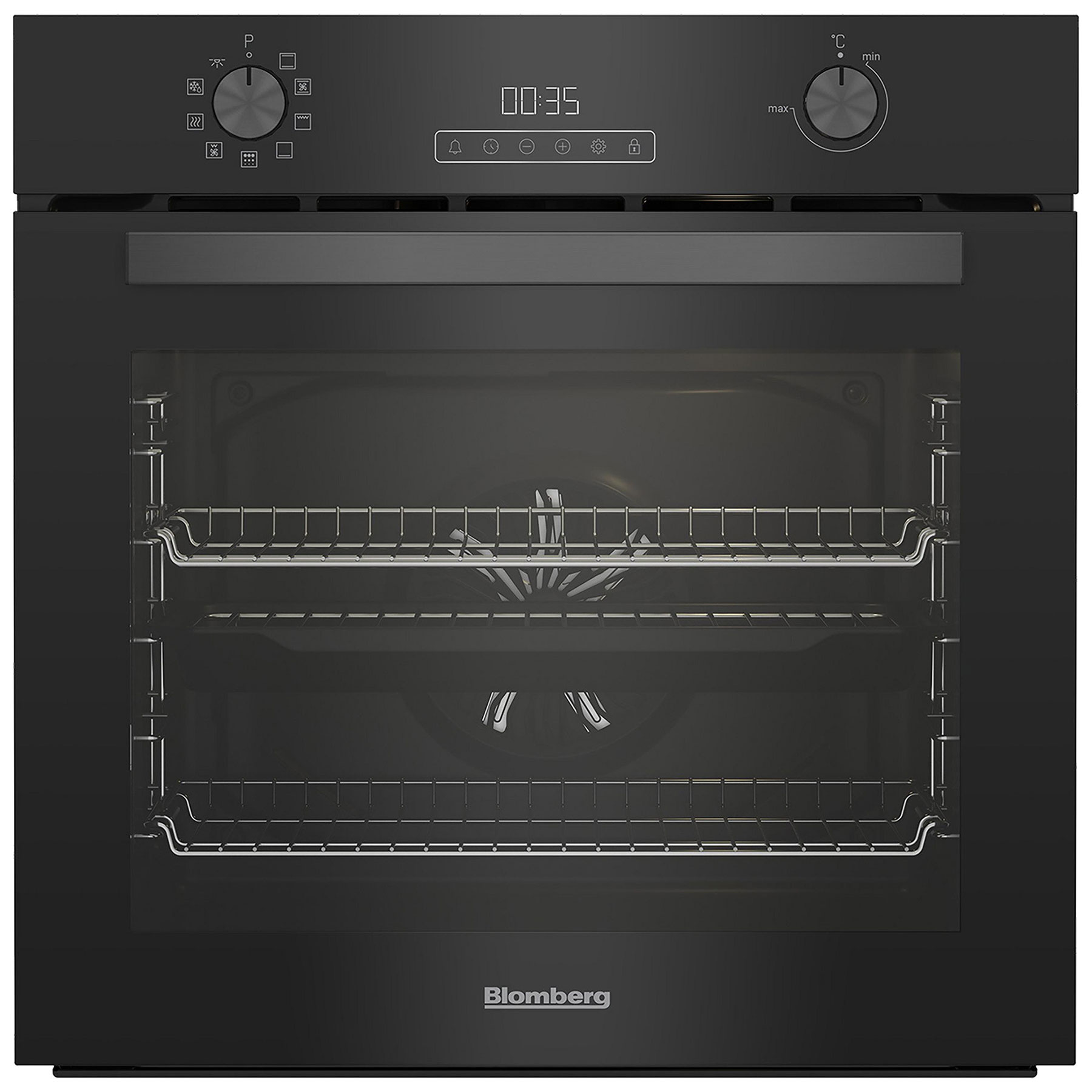 Blomberg ROEN8232BP Built In Electric Fan Oven in Black LED Disp