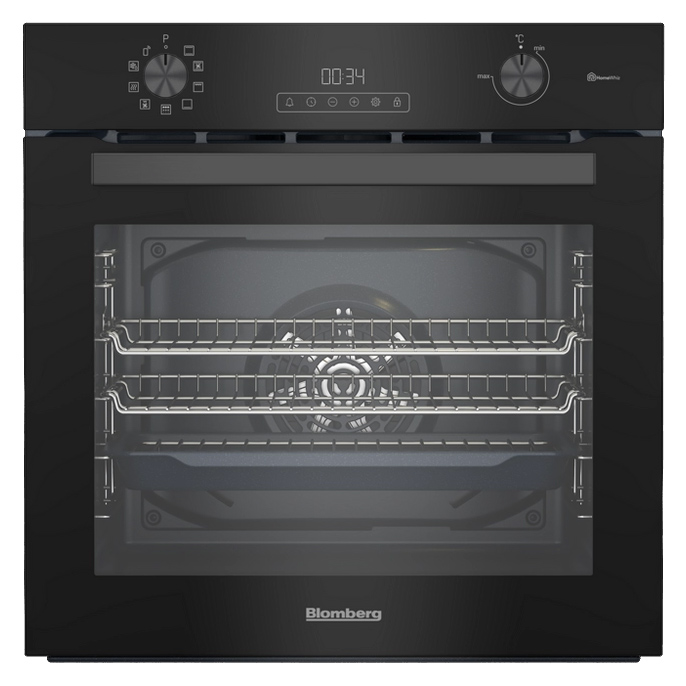 Blomberg ROEN8232WBP Built In Electric Pyrolytic Oven in Black 72L A R