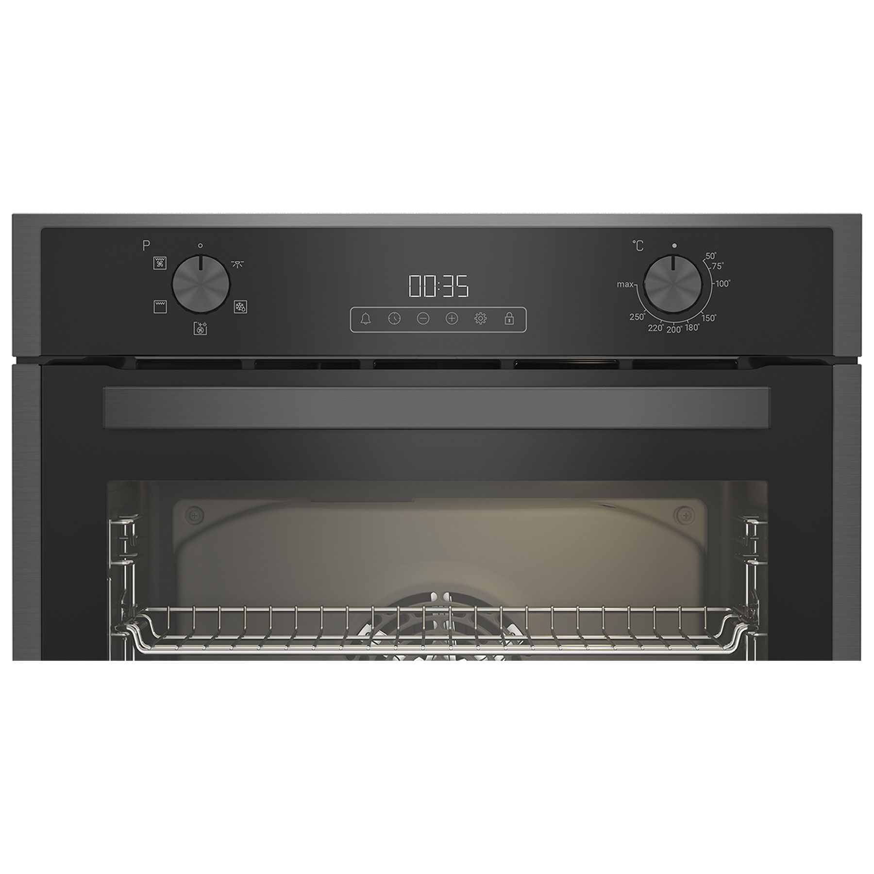 Blomberg ROEN9202DX Built In Electric Fan Oven in Dark Steel LED Disp, photo 3