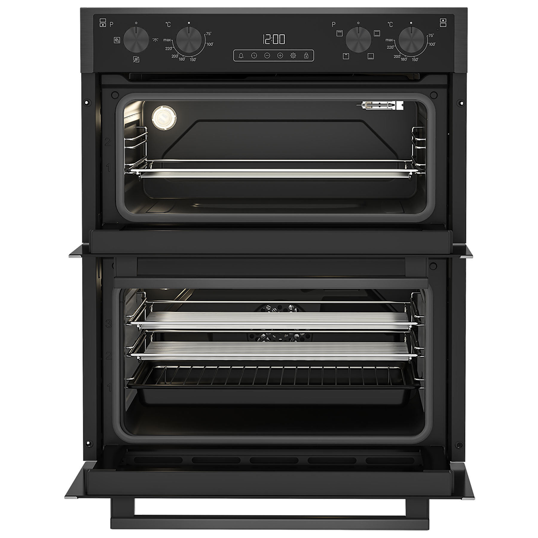 Blomberg ROTN9202DX Built Under Electric Double Oven in Dark Steel, photo 2