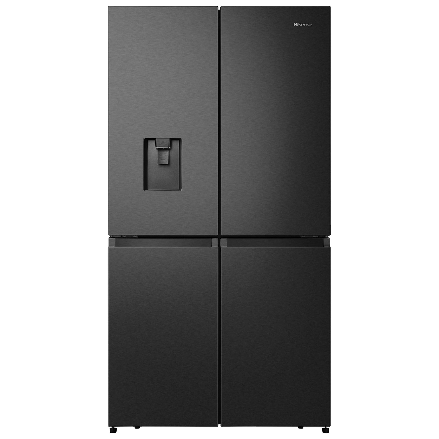 Hisense RQ758N4SWFE American Fridge Freezer in Black Steel with Water