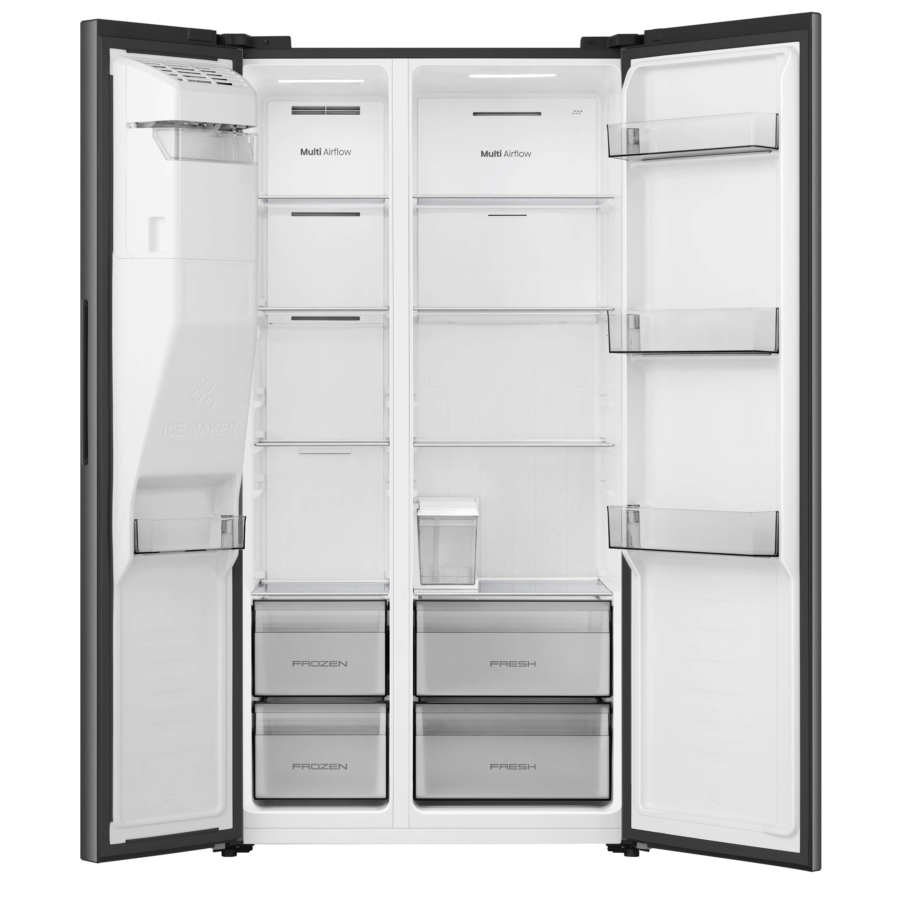 Hisense RS5P528STBE American Fridge Freezer in Black with Ice Water No, photo 3