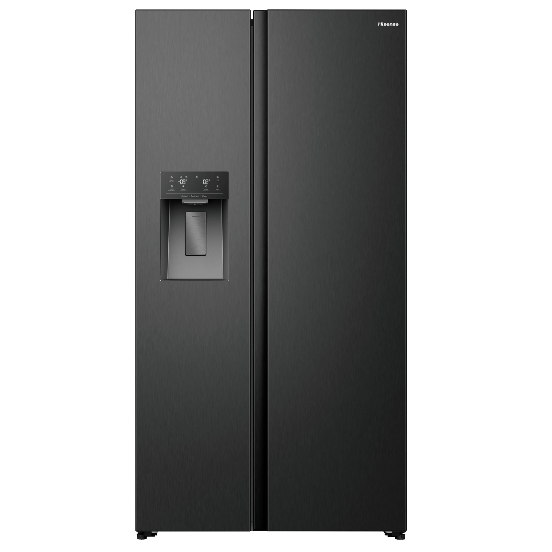 Hisense RS5P528STBE American Fridge Freezer in Black with Ice Water No