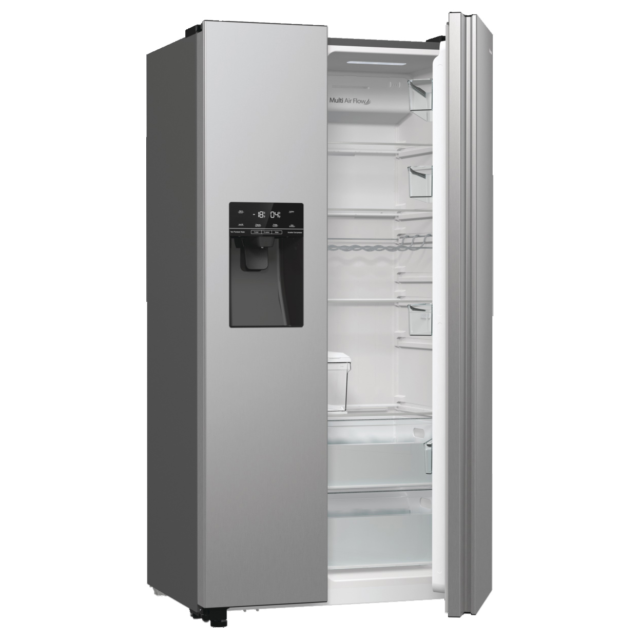 Hisense RS5P535NTCD American Fridge Freezer in Grey with Ice Water Non, photo 2