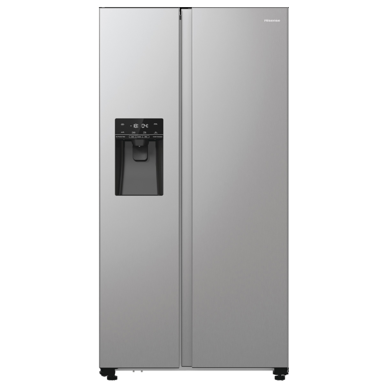 Hisense RS5P535NTCD American Fridge Freezer in Grey with Ice Water Non