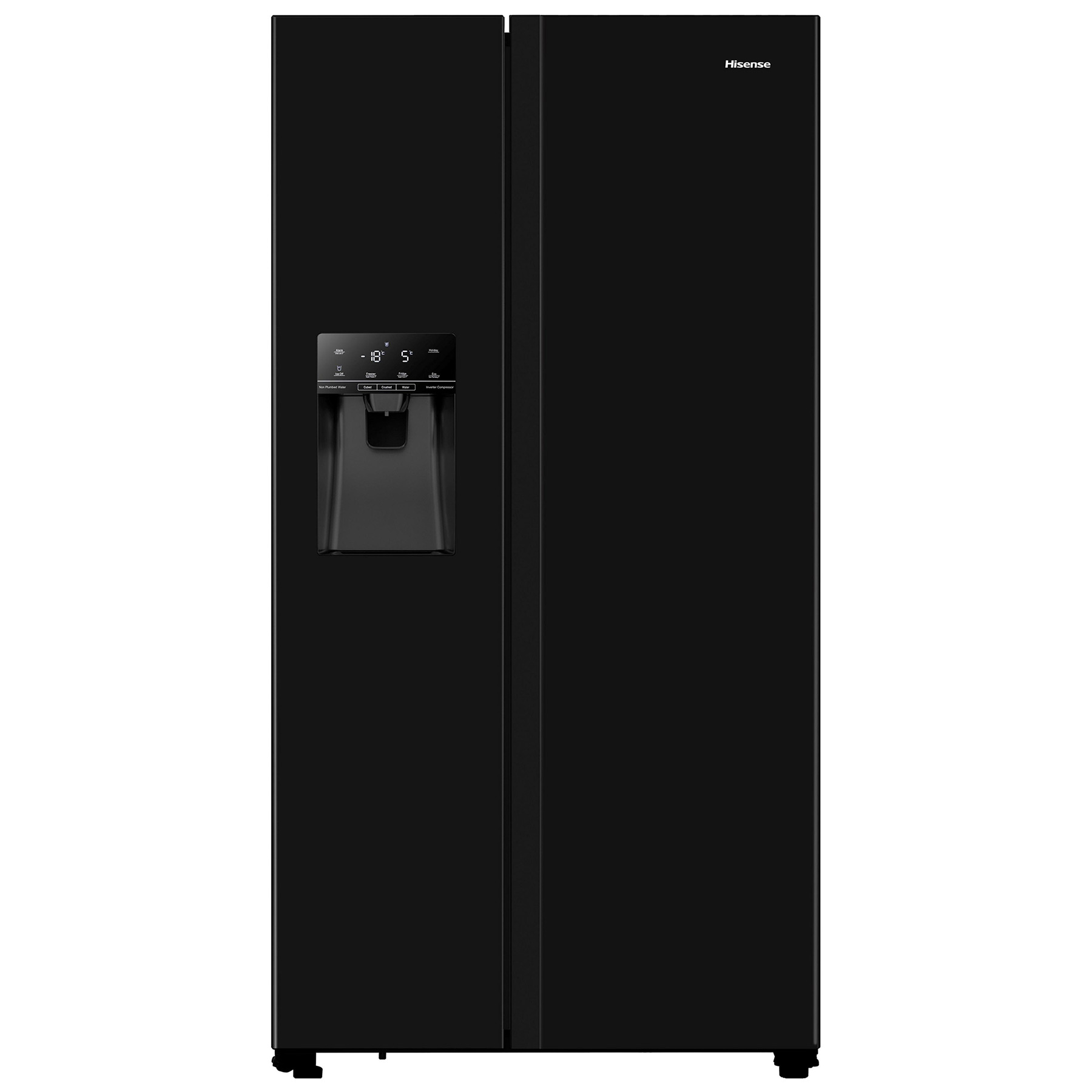 Hisense RS694N4TBE American Fridge Freezer in Black NP I W E Rated