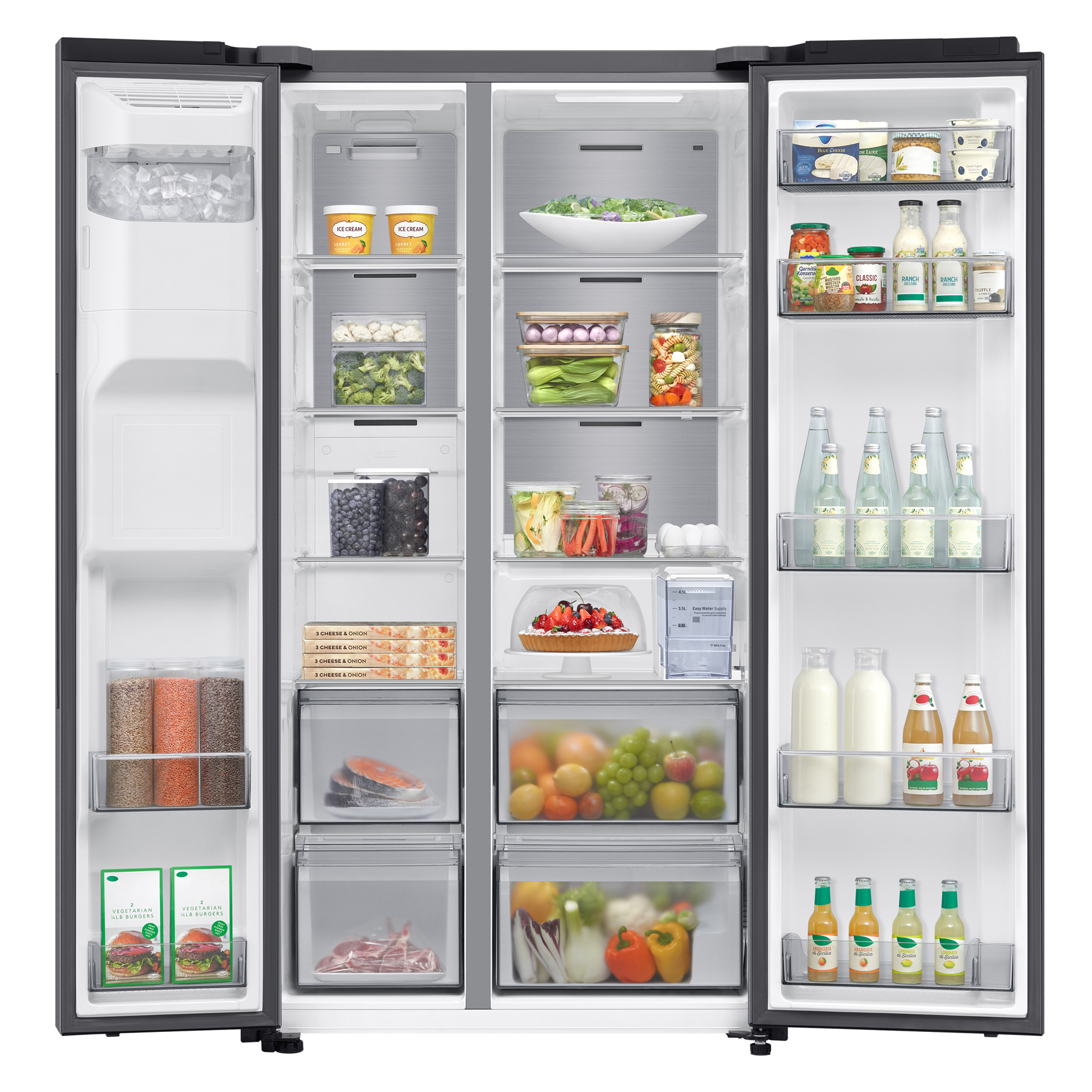 Samsung RS70F65KETEU Series 6 American Fridge Freezer in Silver with I, photo 4
