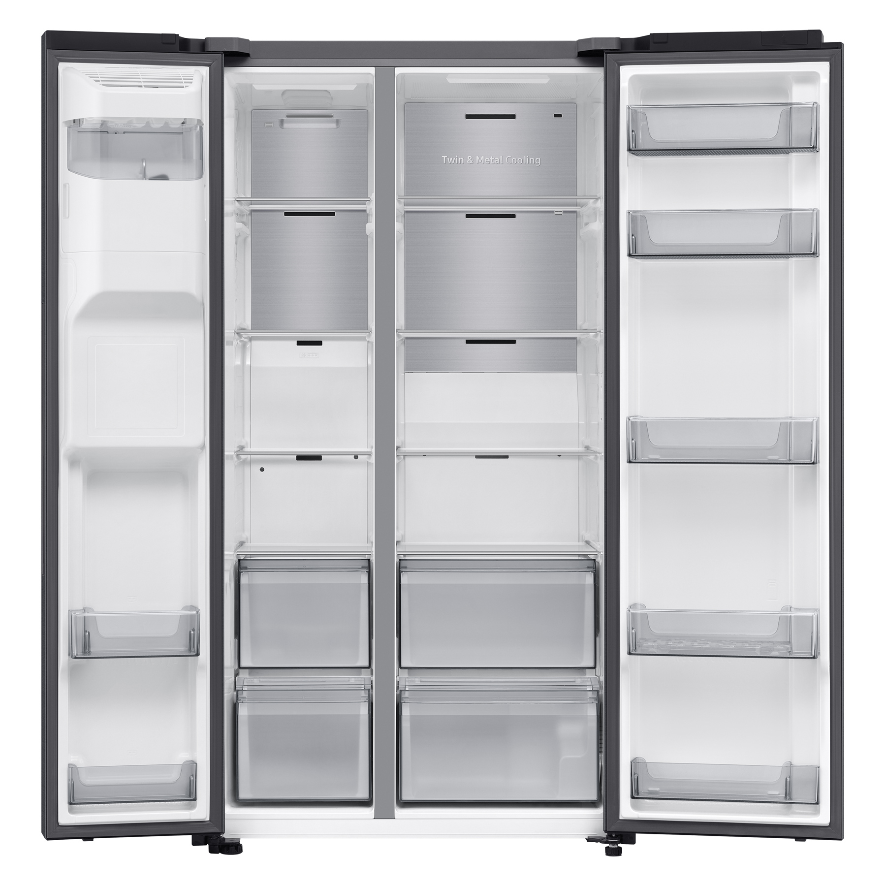 Samsung RS70F66KCFEU AI Series 6 American Fridge Freezer in Black with, photo 5