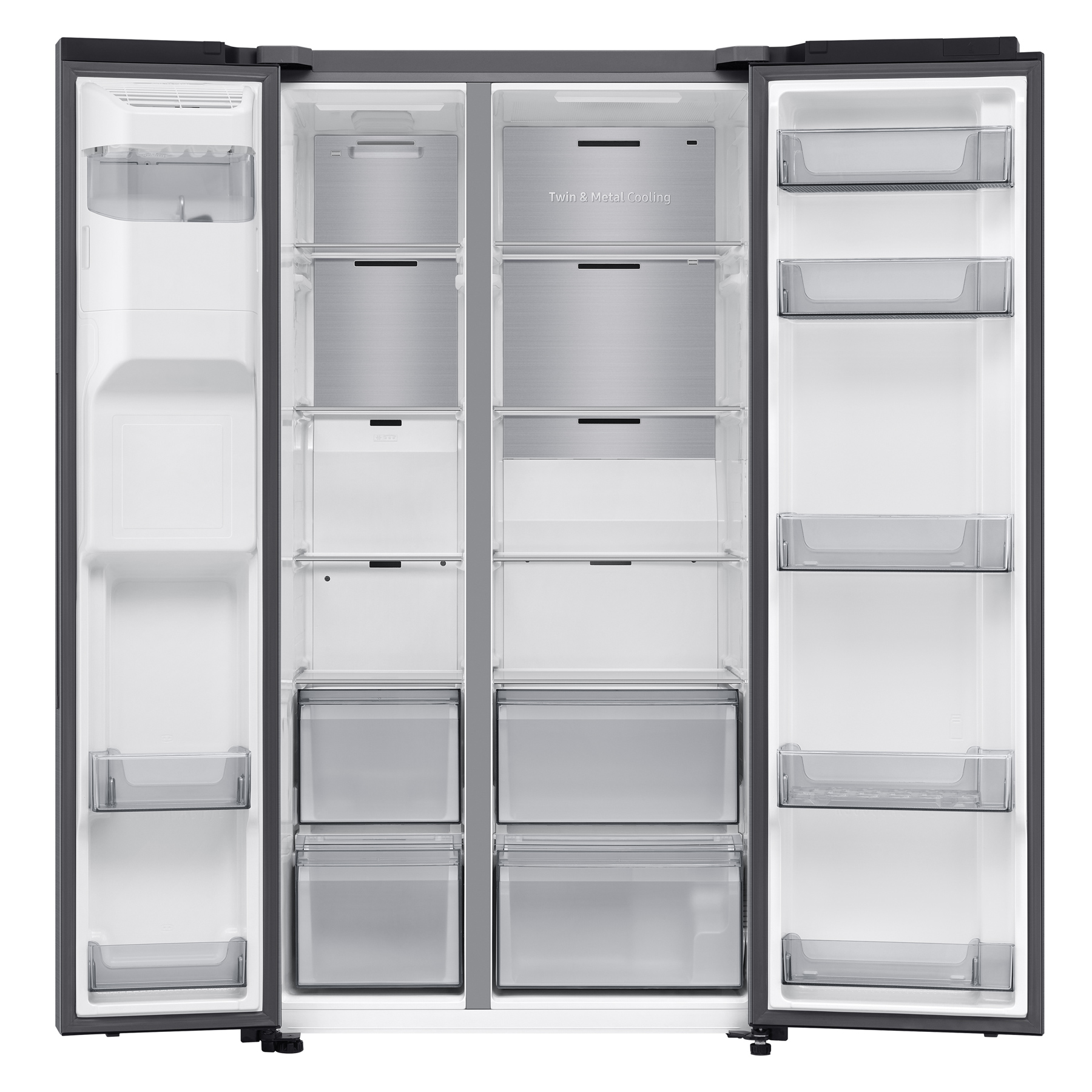 Samsung RS70F66KCTEU AI Series 6 American Fridge Freezer in Silver wit, photo 5