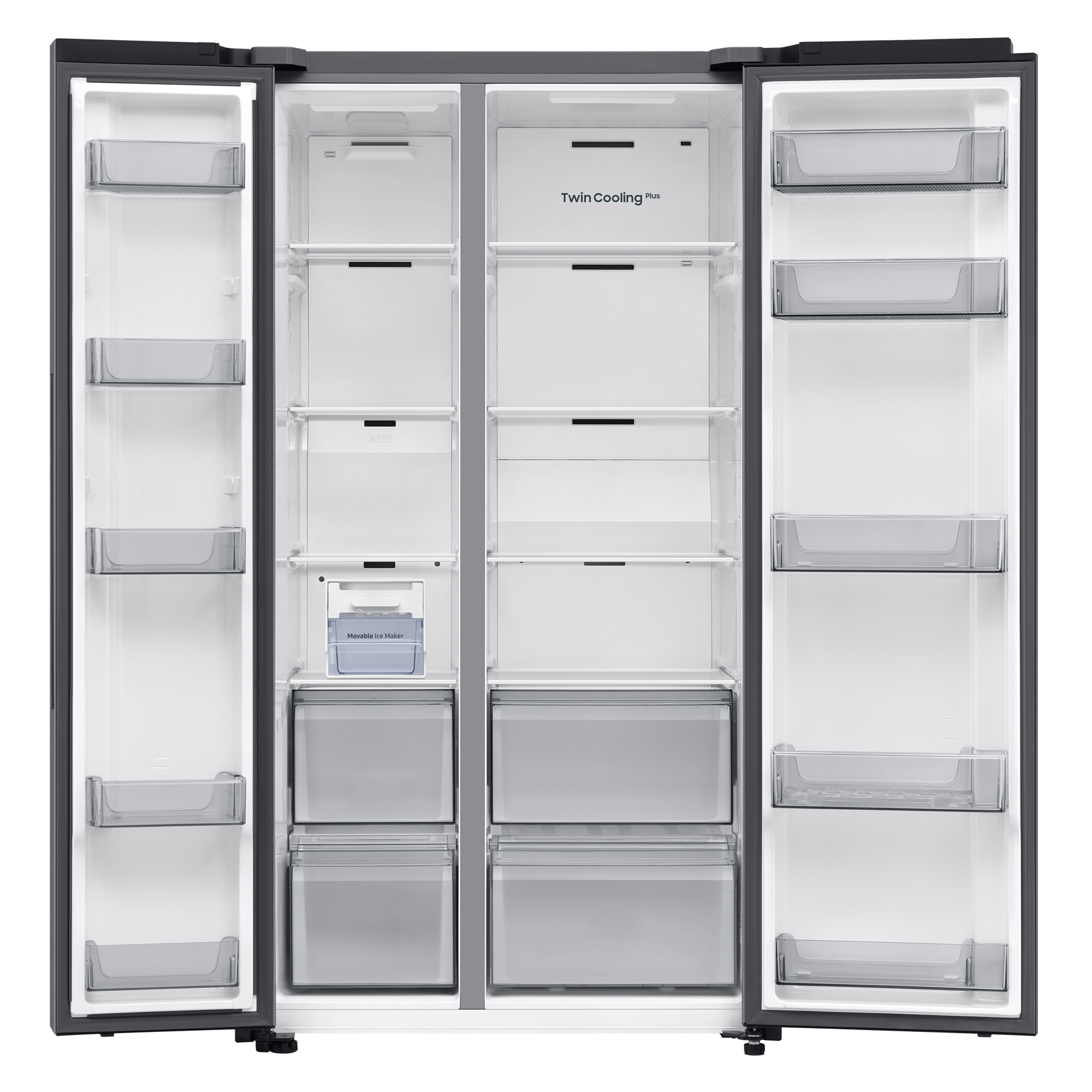 Samsung RS70F67QCTEU Series 6 American Fridge Freezer in Silver Frost, photo 3