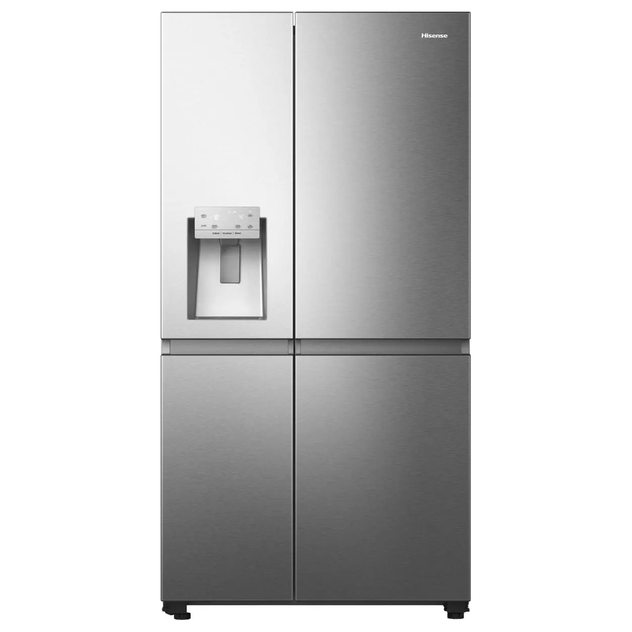 Hisense RS818N4IIE American Fridge Freezer in Inox Look with Ice Water