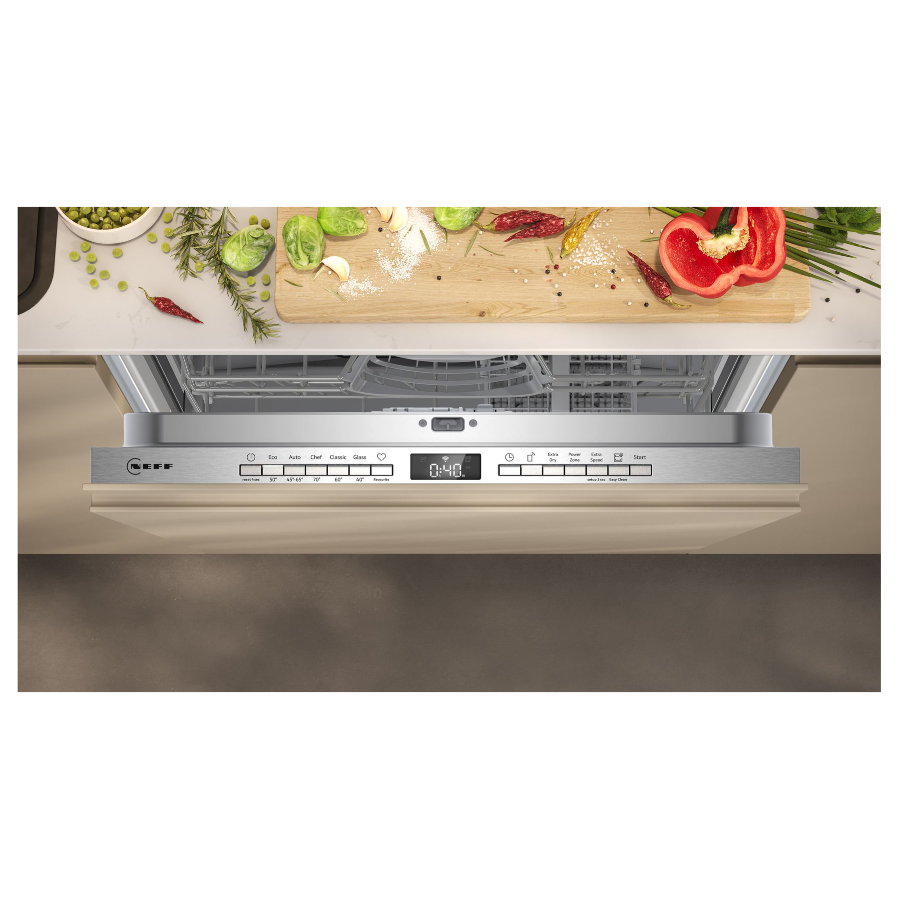 Neff S175HTX14G N50 60cm Fully Integrated Dishwasher 13 Place C Rated, photo 3