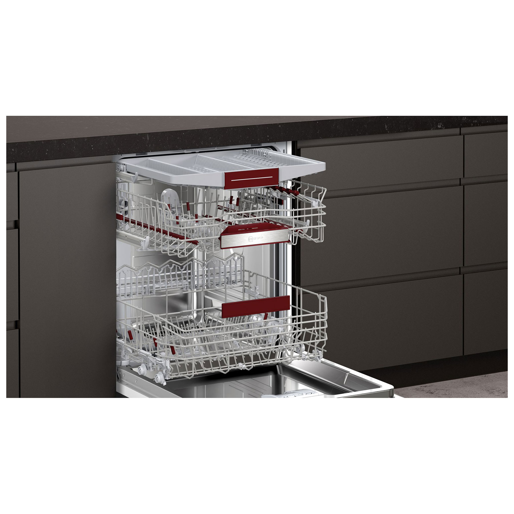 Neff S195HCX02G N50 60cm Fully Integrated Dishwasher 14 Place D Rated, photo 3