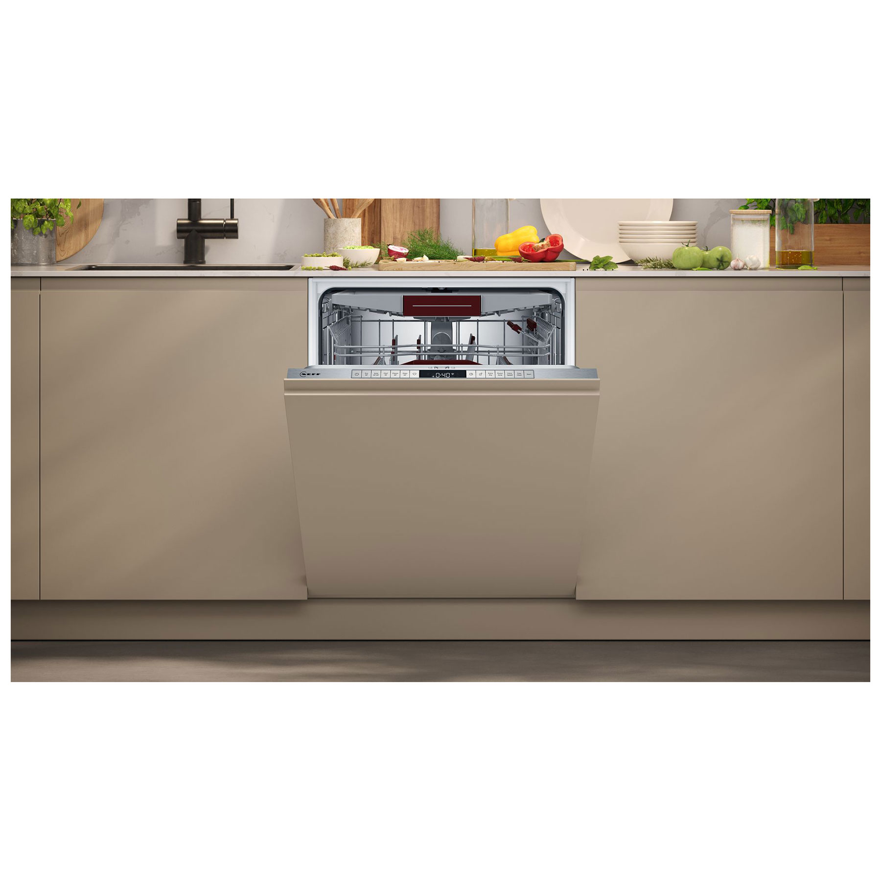 Neff S195HCX02G N50 60cm Fully Integrated Dishwasher 14 Place D Rated, photo 4