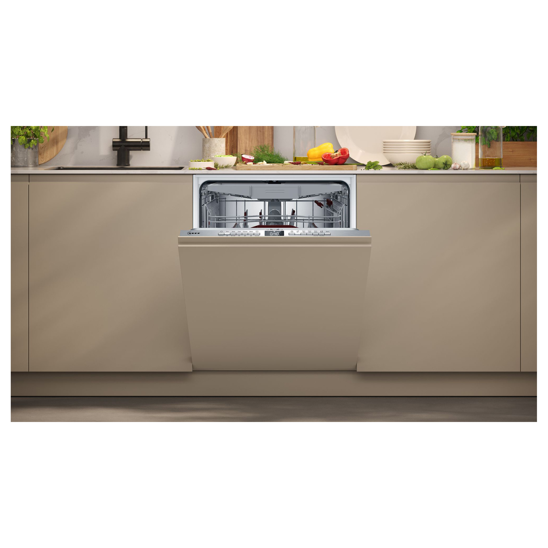 Neff S195HCX17G N50 60cm Fully Integrated Dishwasher 14 Place C Rated, photo 3