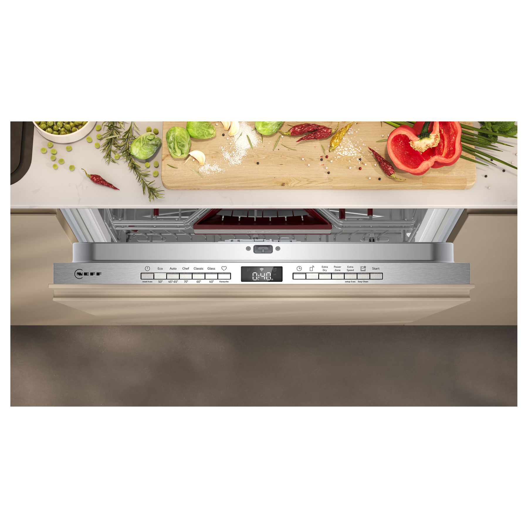 Neff S195HCX17G N50 60cm Fully Integrated Dishwasher 14 Place C Rated, photo 4