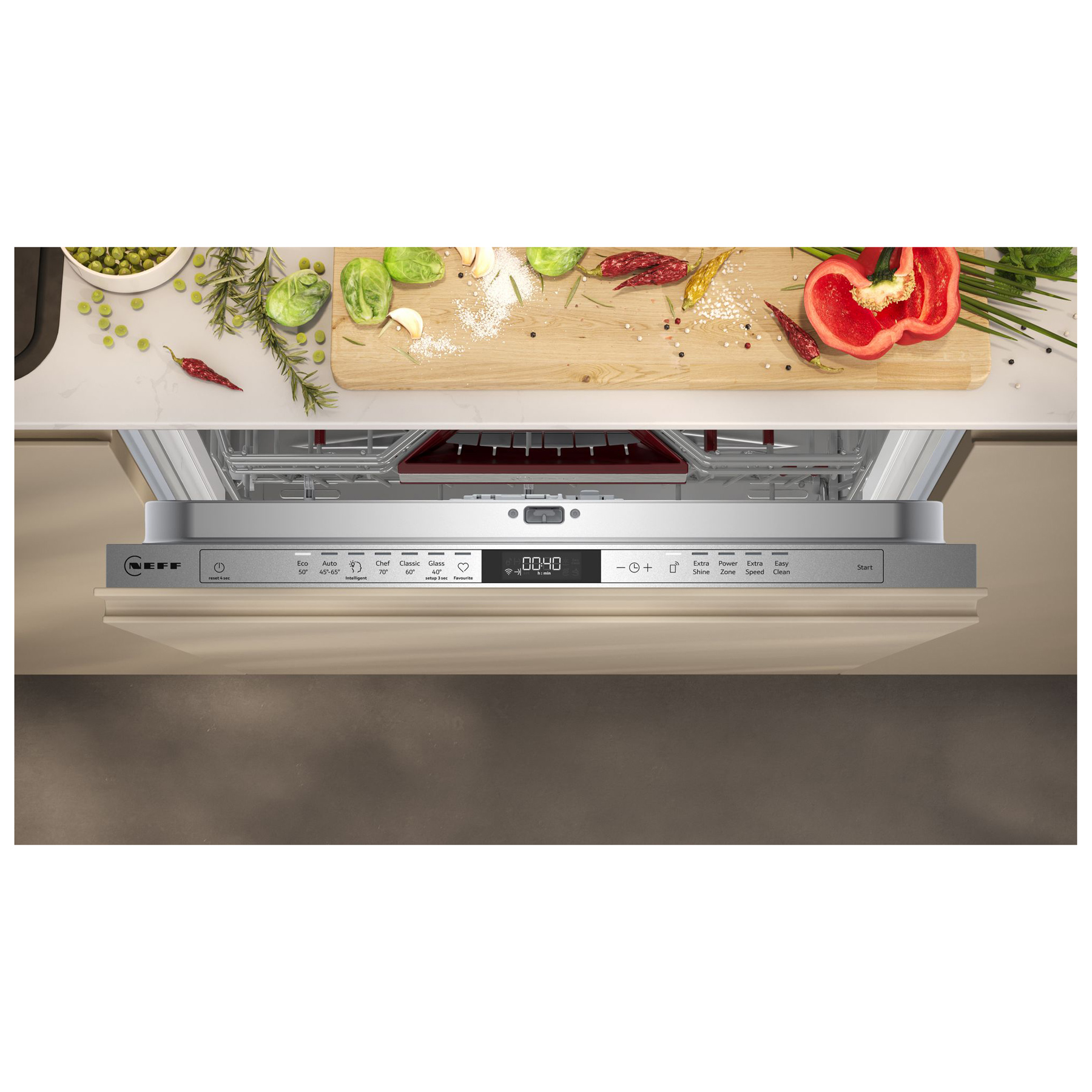 Neff S197YCX05G N70 60cm Fully Integrated Dishwasher 14 Place A Rated, photo 3
