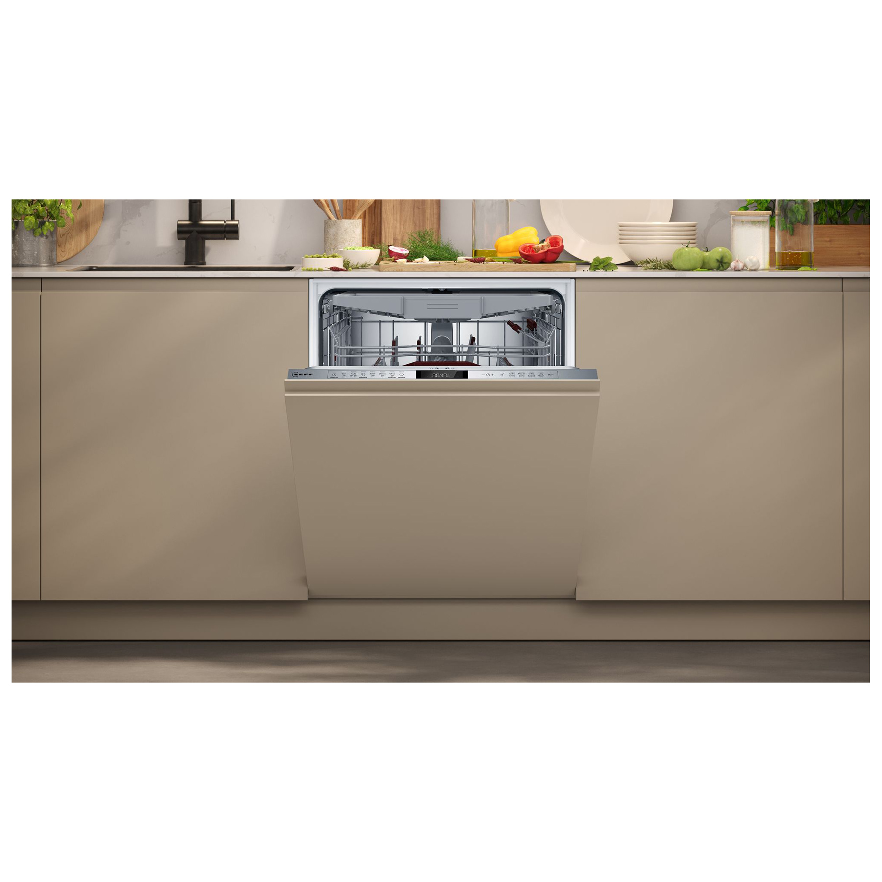 Neff S197ZCX08G N70 60cm Fully Integrated Dishwasher 14 Place A Rated, photo 2