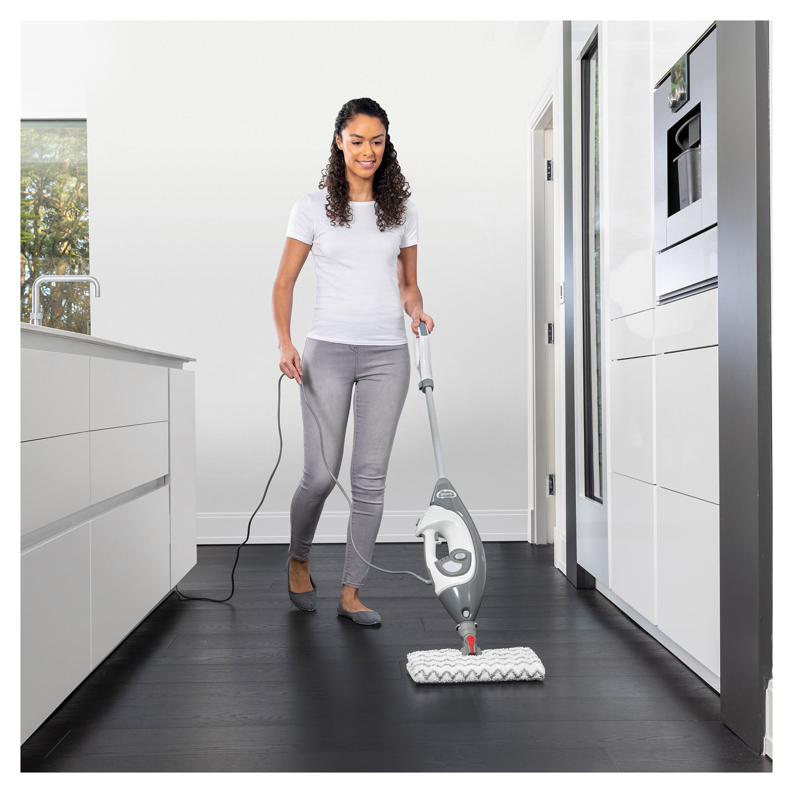 Shark Floor & Handheld Steam Cleaner, Steam Mop - Grey/White, S6005UK, photo 3