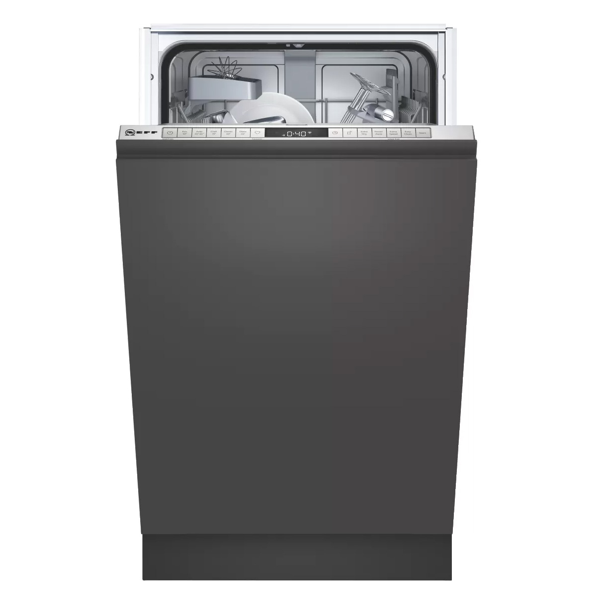 Image of Neff S875HKX20G N50 45cm Fully Integrated Slimline Dishwasher 9 Place