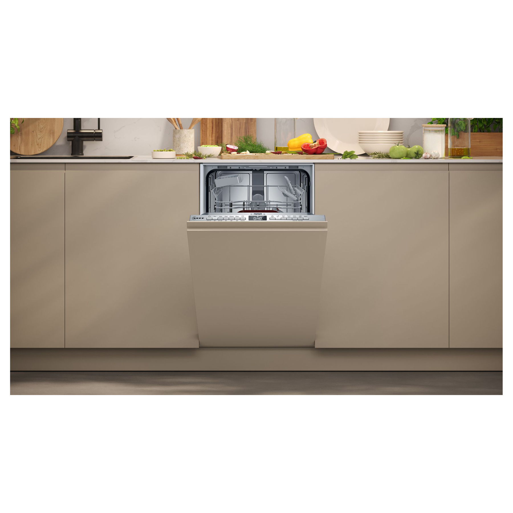 Neff S875HKX32G N50 45cm Fully Integrated Slimline Dishwasher 10 Place, photo 2