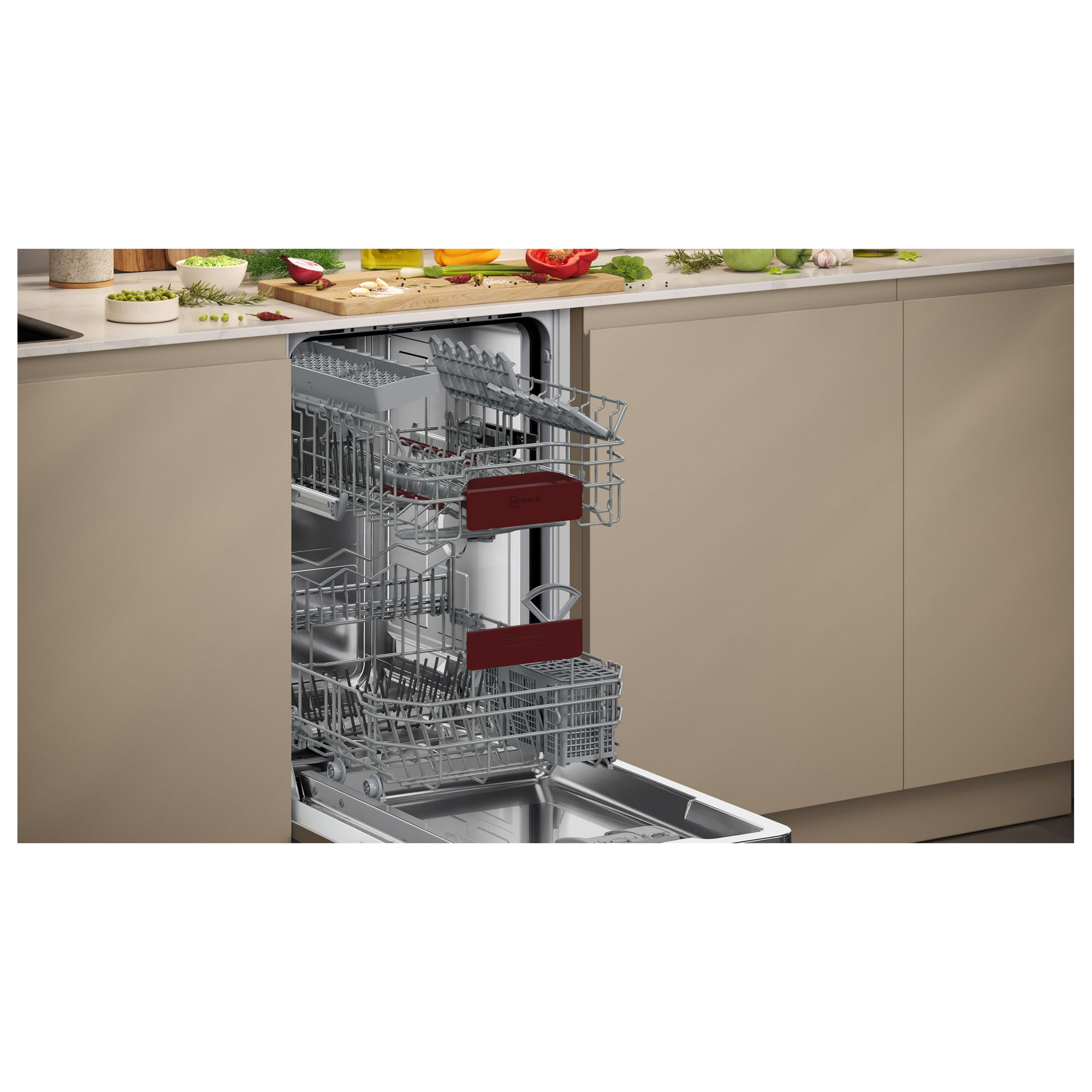 Neff S875HKX32G N50 45cm Fully Integrated Slimline Dishwasher 10 Place, photo 5